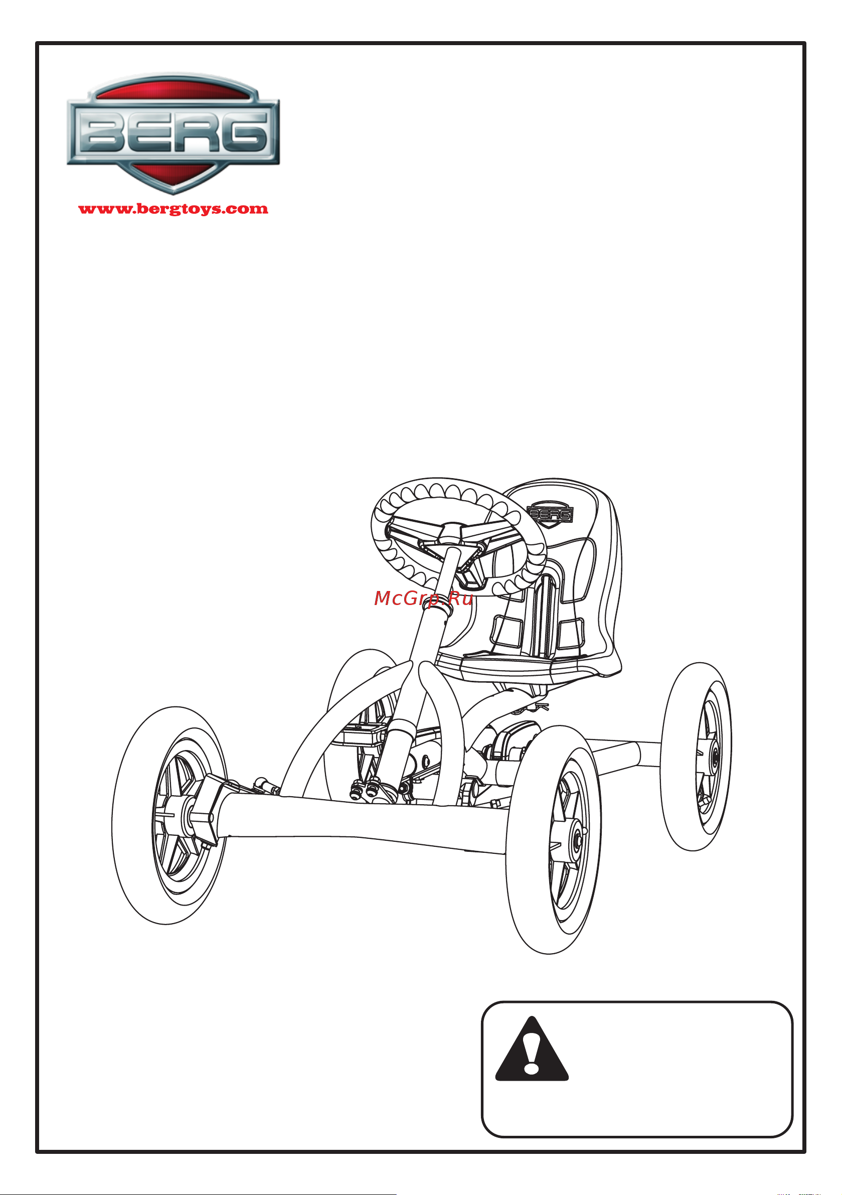 Berg Junior Pedal Go-kart зеленый 24.21.34 Инструкция к BERG Junior Pedal Go-kart онлайн