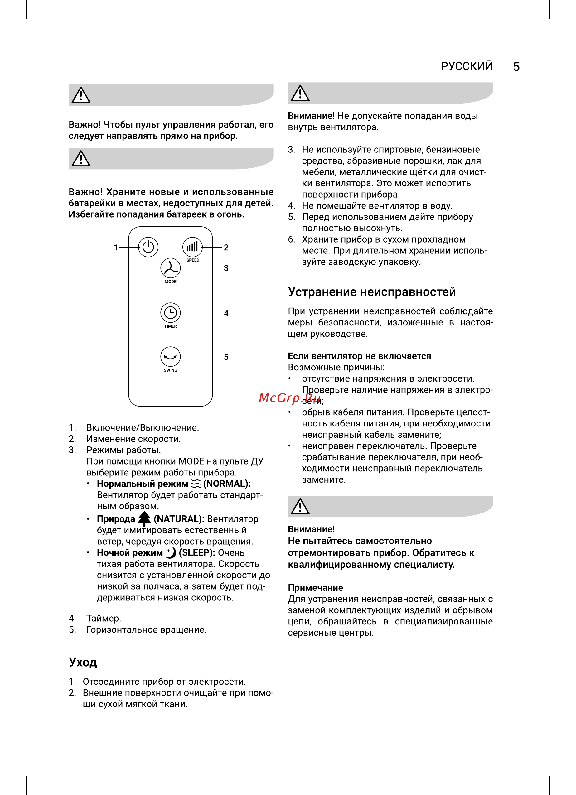 Electrolux EFB-1215W НС-1602084 Инструкция по эксплуатации онлайн [5/24] 856232