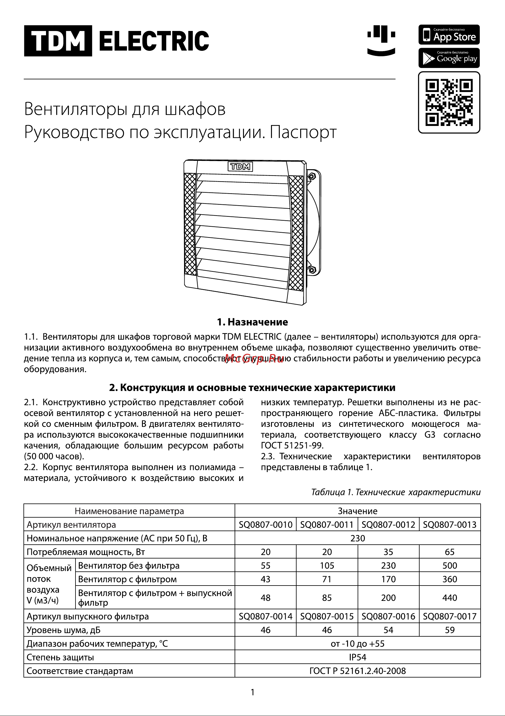 Тдм 230/170 м3/час 230В 35Вт IP54 SQ0832-0012 Инструкция к TDM SQ0832-0012 онлайн