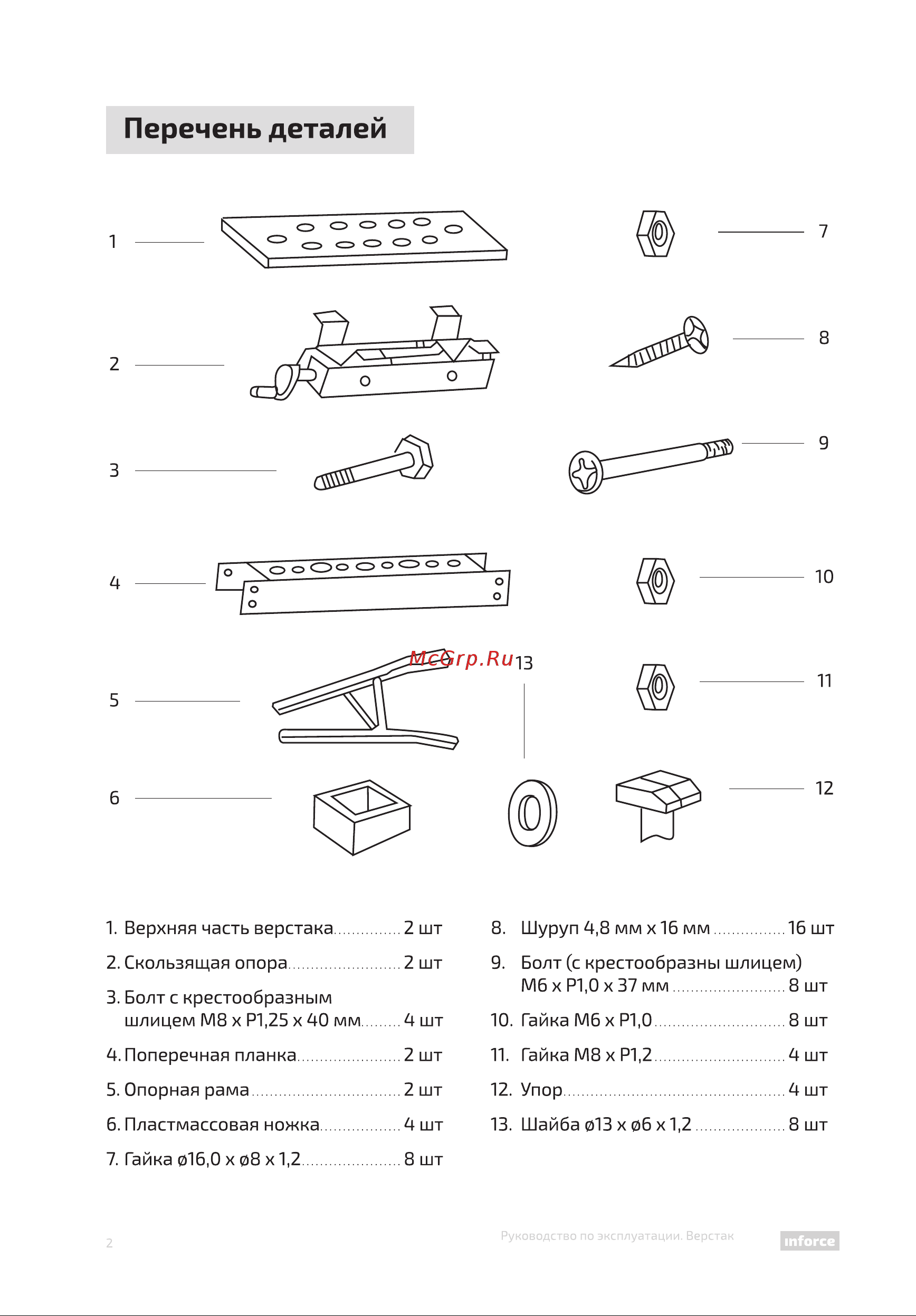 Inforce WB80 05-01-003 Инструкция к Inforce WB80 05-01-003 онлайн [2/8] 856443