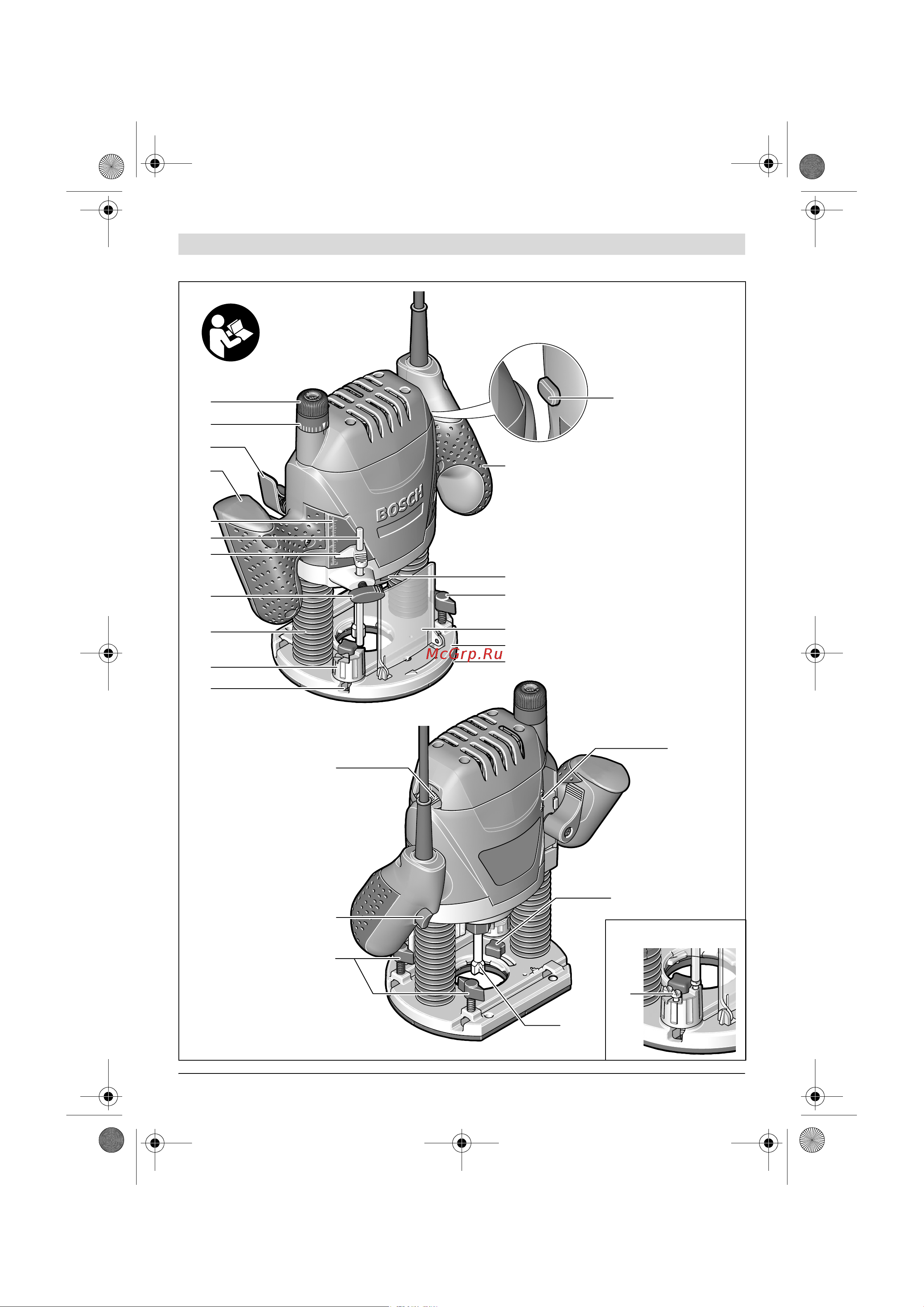 Bosch POF 1200 AE 0.603.26A.100 Инструкция к товару онлайн [3/159] 856481