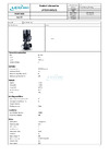 LEO с линейным расположением патрубков LPP 100-38-15/2, 15,0 кВт, 380В, Qmax. 130,0 m3h, Hmax. 43 m 1965 Тех. данные
