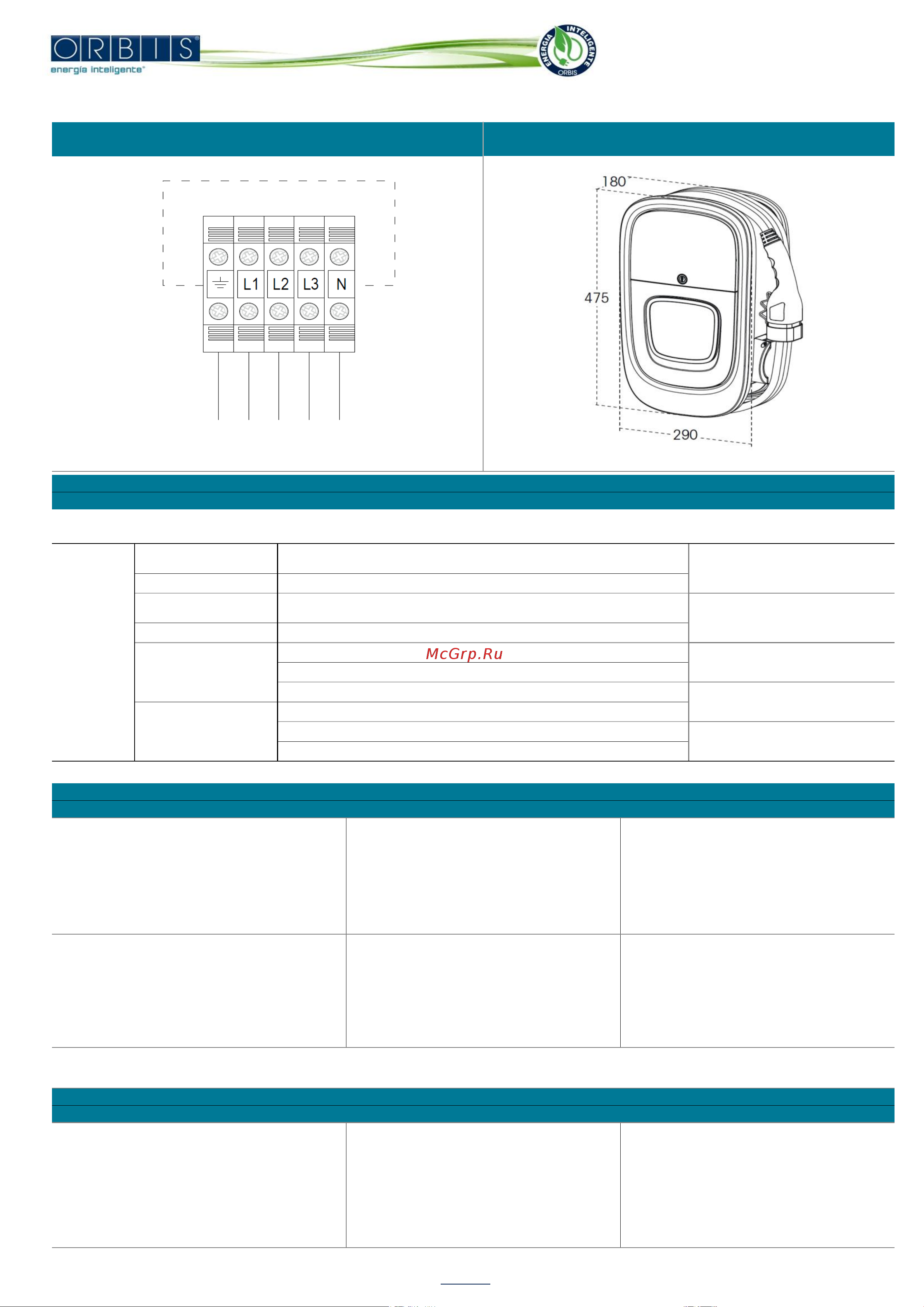 Orbis Viaris combi + 22 kw; розетка t2; розетка t2; wifi+ethernet OB94P7CCKA2 Техническая информация онлайн [3/4] 856848
