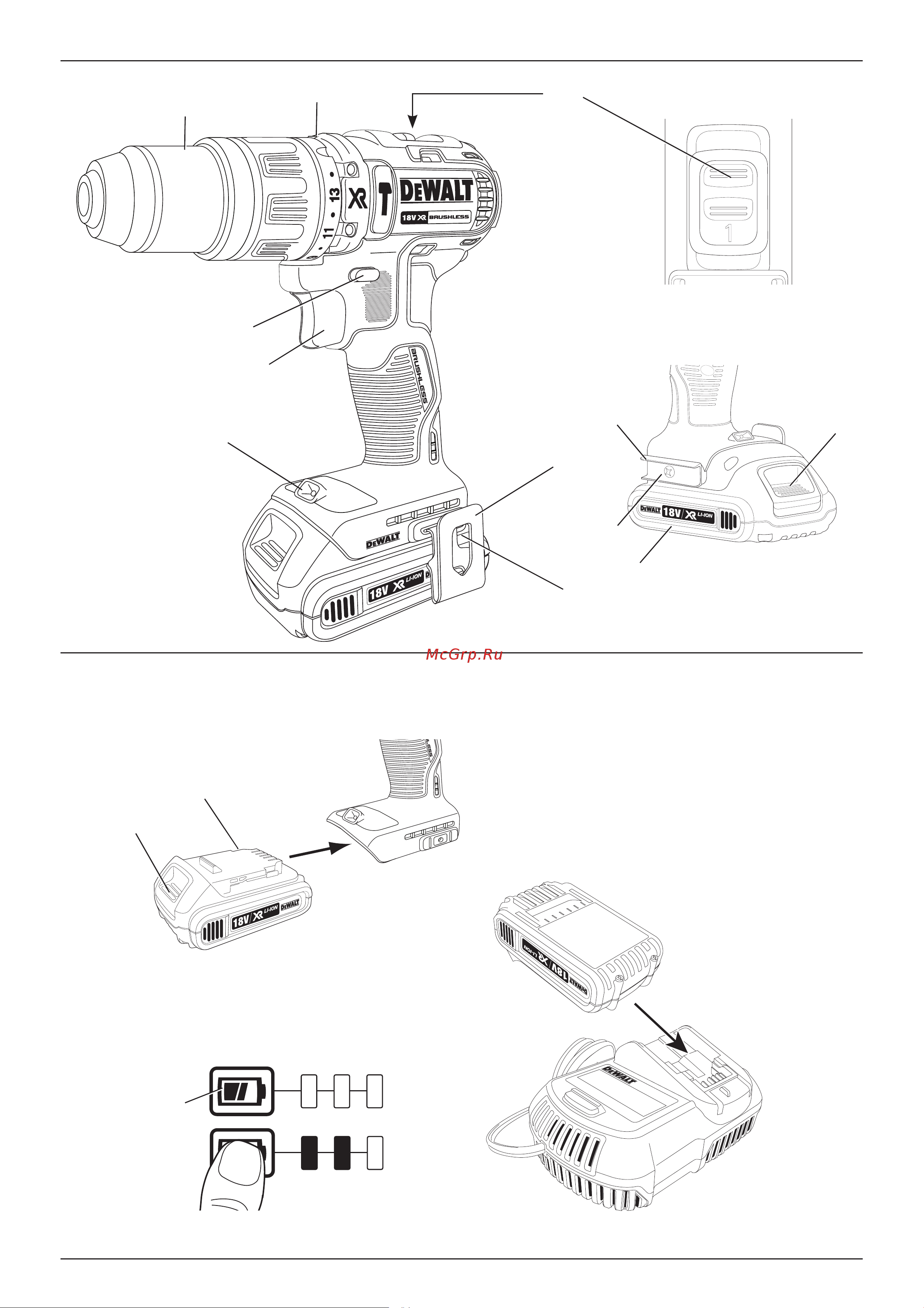 Dewalt DCD 790 P2 Инструкция к товару онлайн [3/24] 857049