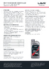 LAVR RIDE Fork oil 20W MOTO, 1 л Ln7786 Лист технической информации