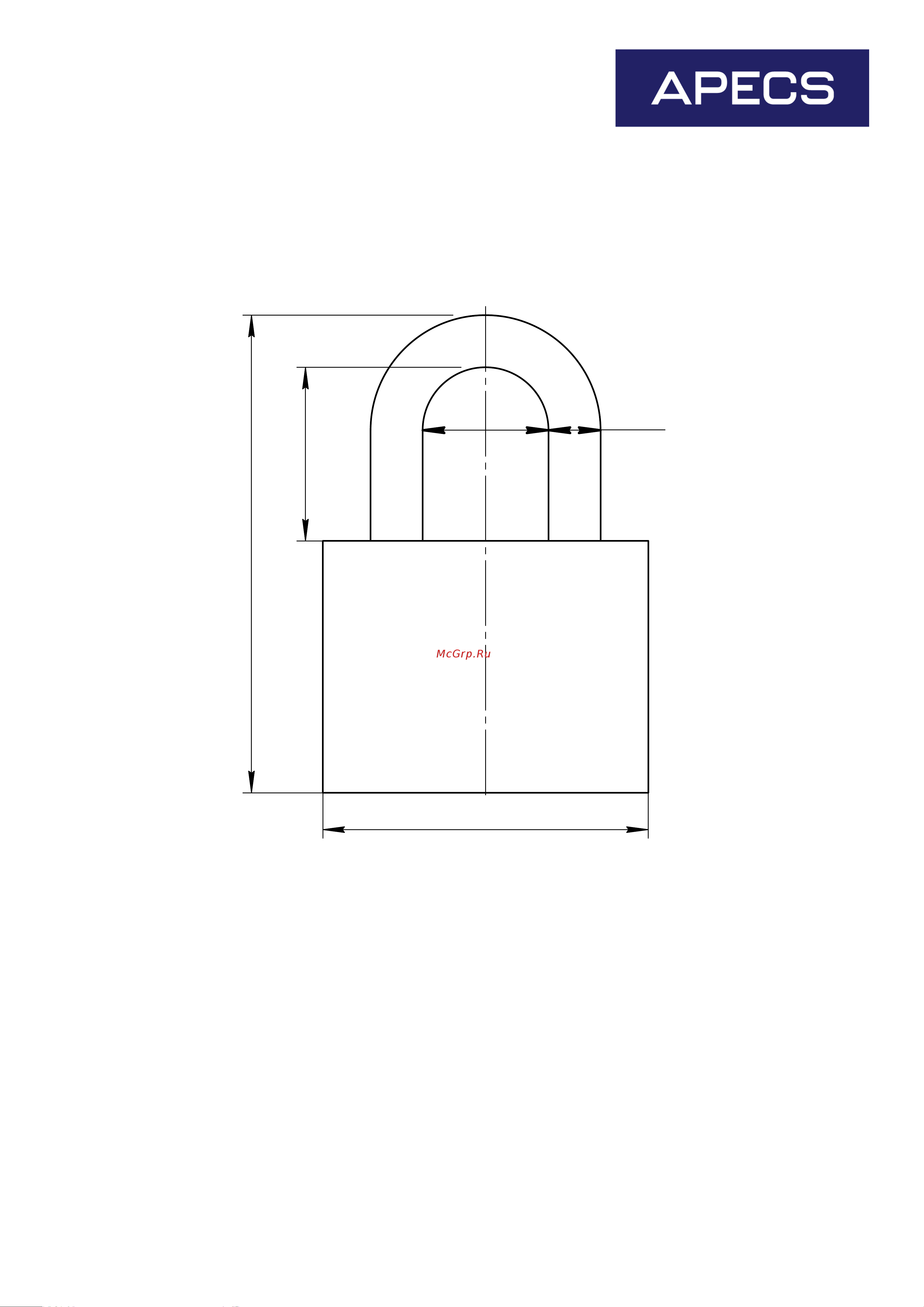 Apecs PDB-20-20-Blister 2Locks+3Keys 17793 чертёж онлайн