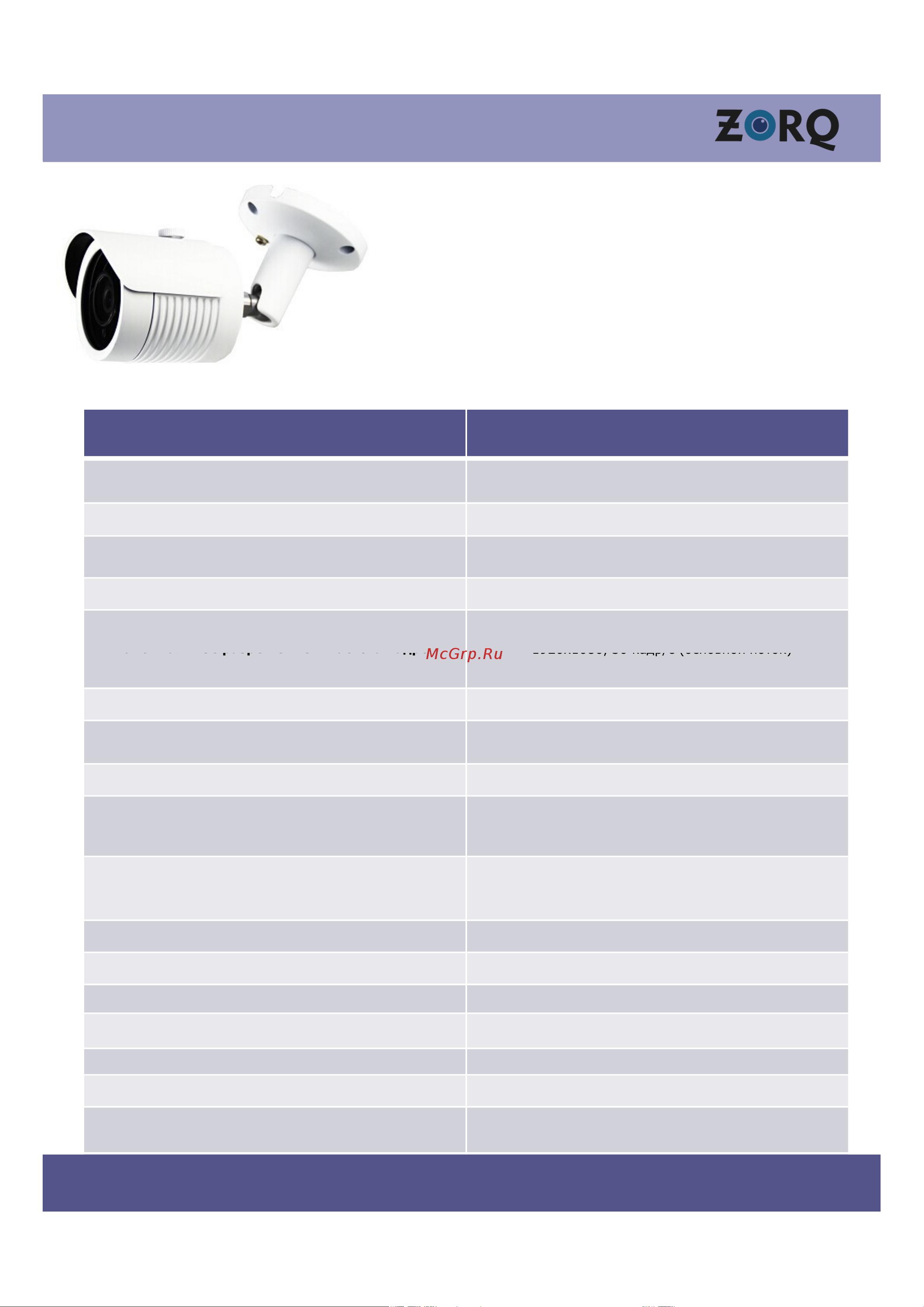 ZORQ 1/2.8'' SONY CMOS, 2 МП день/ночь, ИК под ZQ-IPC2-BHSP-36FO Инструкция к товару онлайн