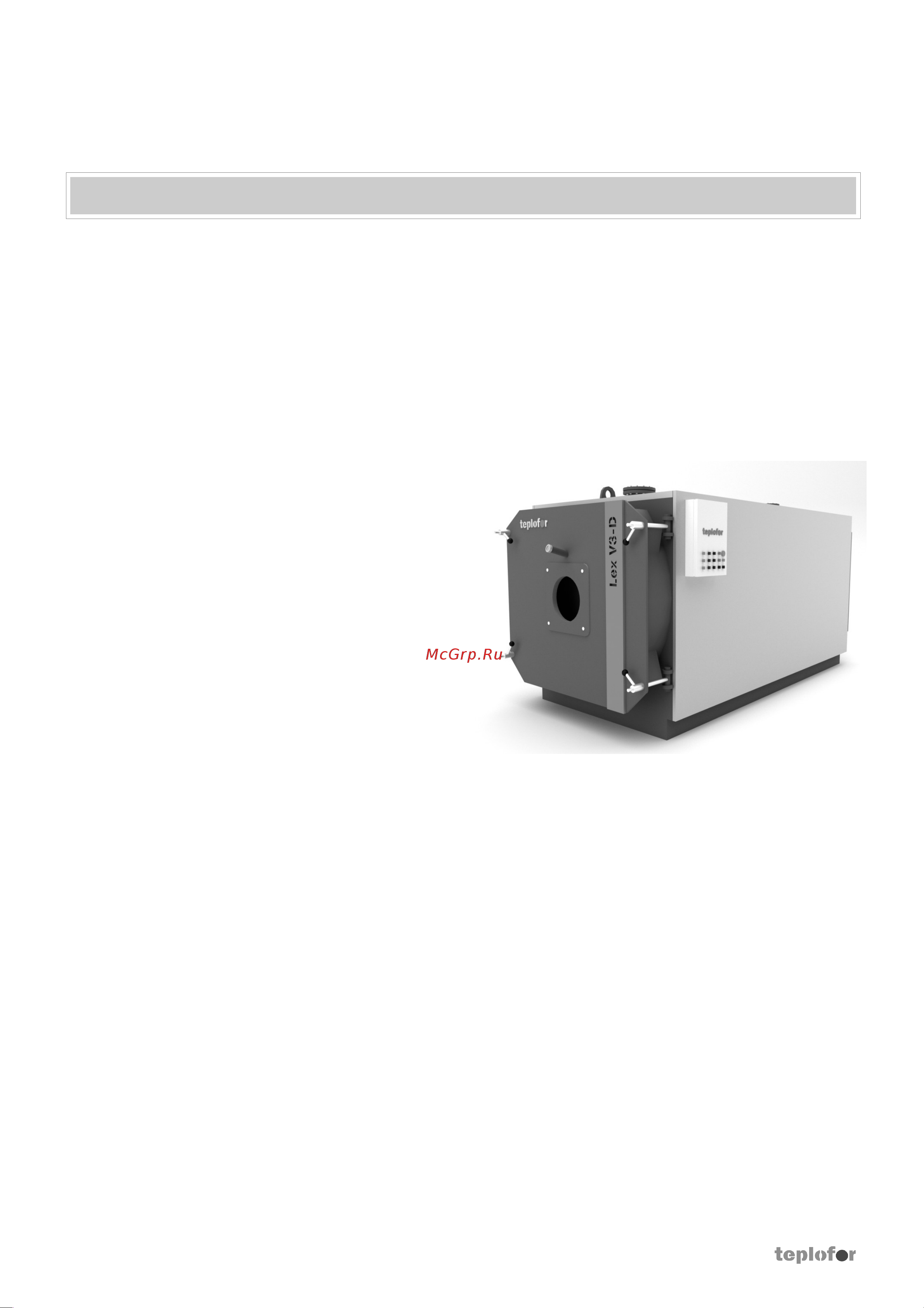 Teplofor Triplex V3-D 10000 (10000 кВт, давление 6 бар) 8880132 Паспорт онлайн [4/40] 857383