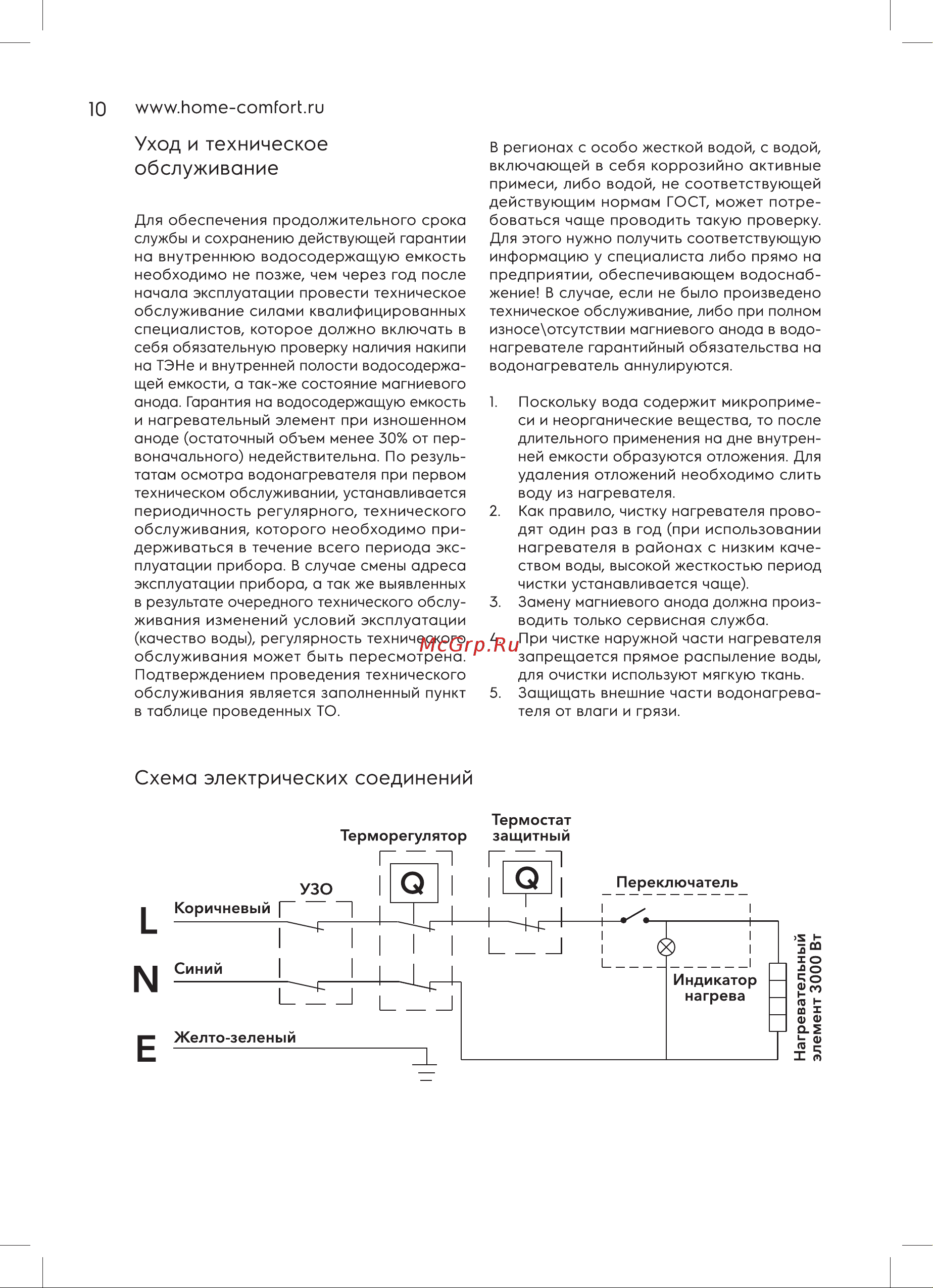 Electrolux EWH 200 AXIOmatic Proff НС-1151209 Инструкция онлайн [10/32] 857435