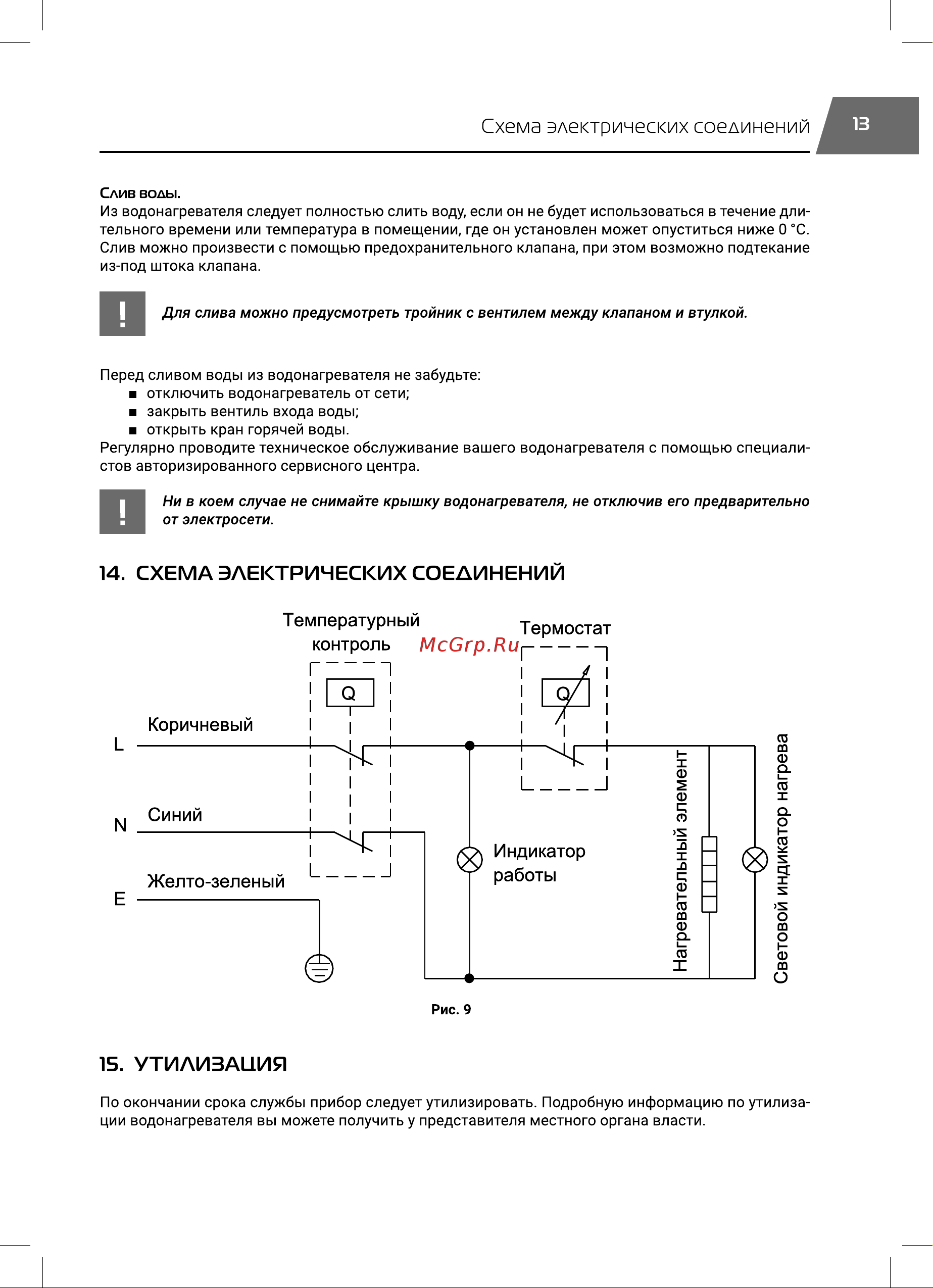 Royal Thermo RWH 15 Stilla O НС-1588119 Инструкция к товару онлайн [13/24] 857545