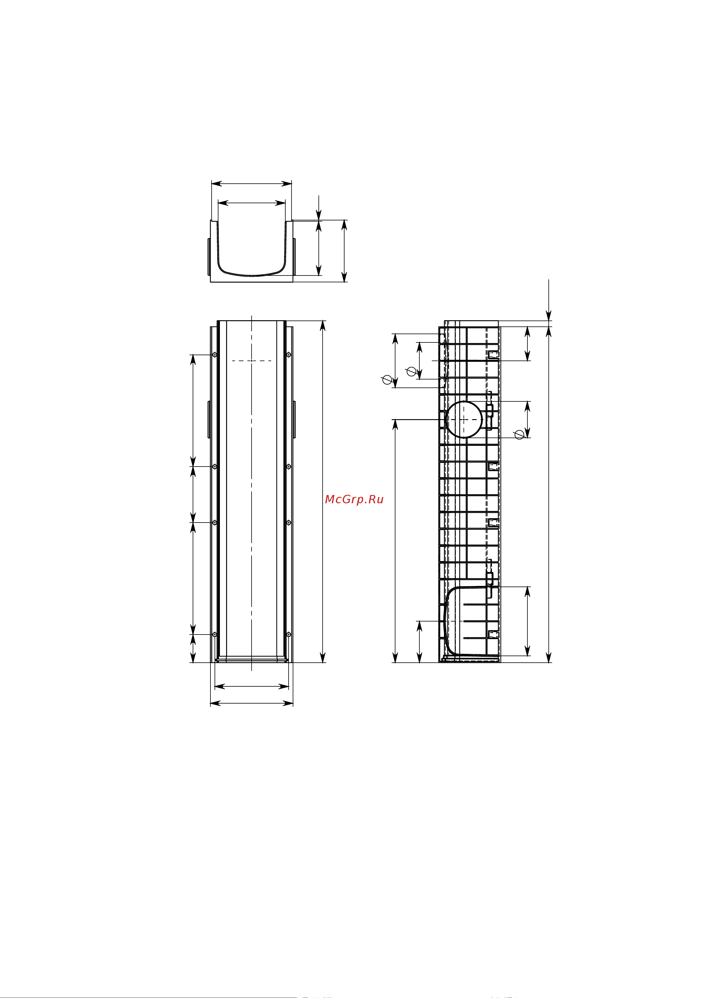 Gidrolica DN 200, 1000х246х185 мм - пластиковый 820 Инструкция к Gidrolica DN 200 820 онлайн