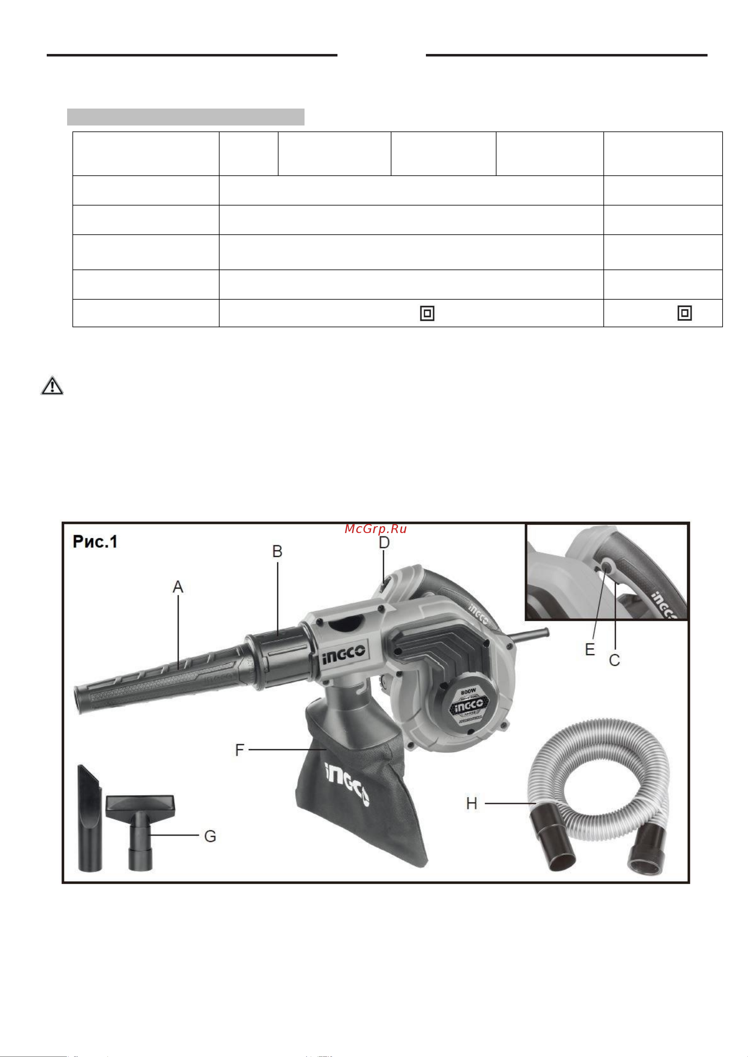 INGCO INDUSTRIAL 800 Вт AB8008 Инструкция к INGCO INDUSTRIAL AB8008 онлайн [8/13] 857771