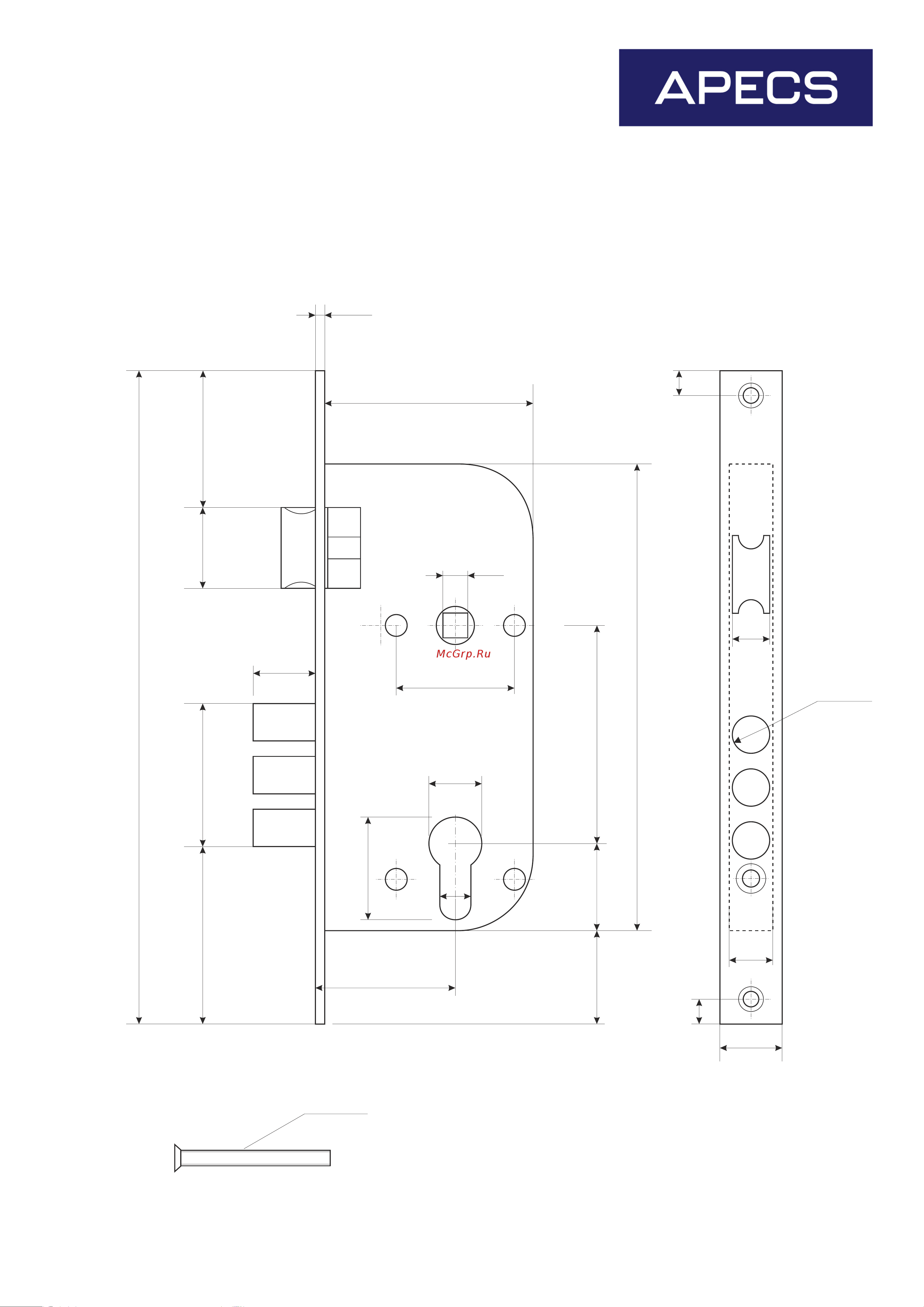 Apecs 1526/60-CR 0118 03301 Чертёж онлайн