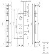 KALE KILIT цилиндровый узкопрофильный 153Р, 85BS25, 16CP, SP, DRos, STB 153P2500003 Схема