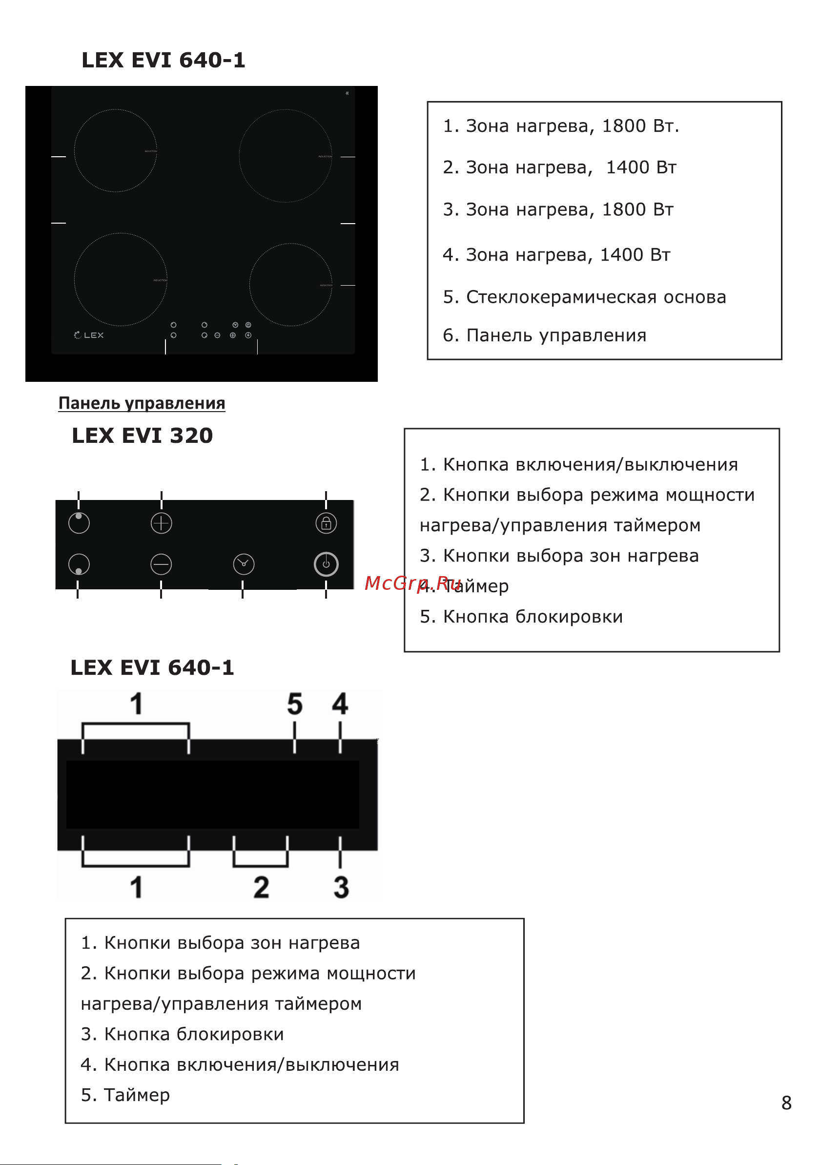 Lex EVI 320 BL CHYO000179 Инструкция к товару онлайн [8/40] 858035