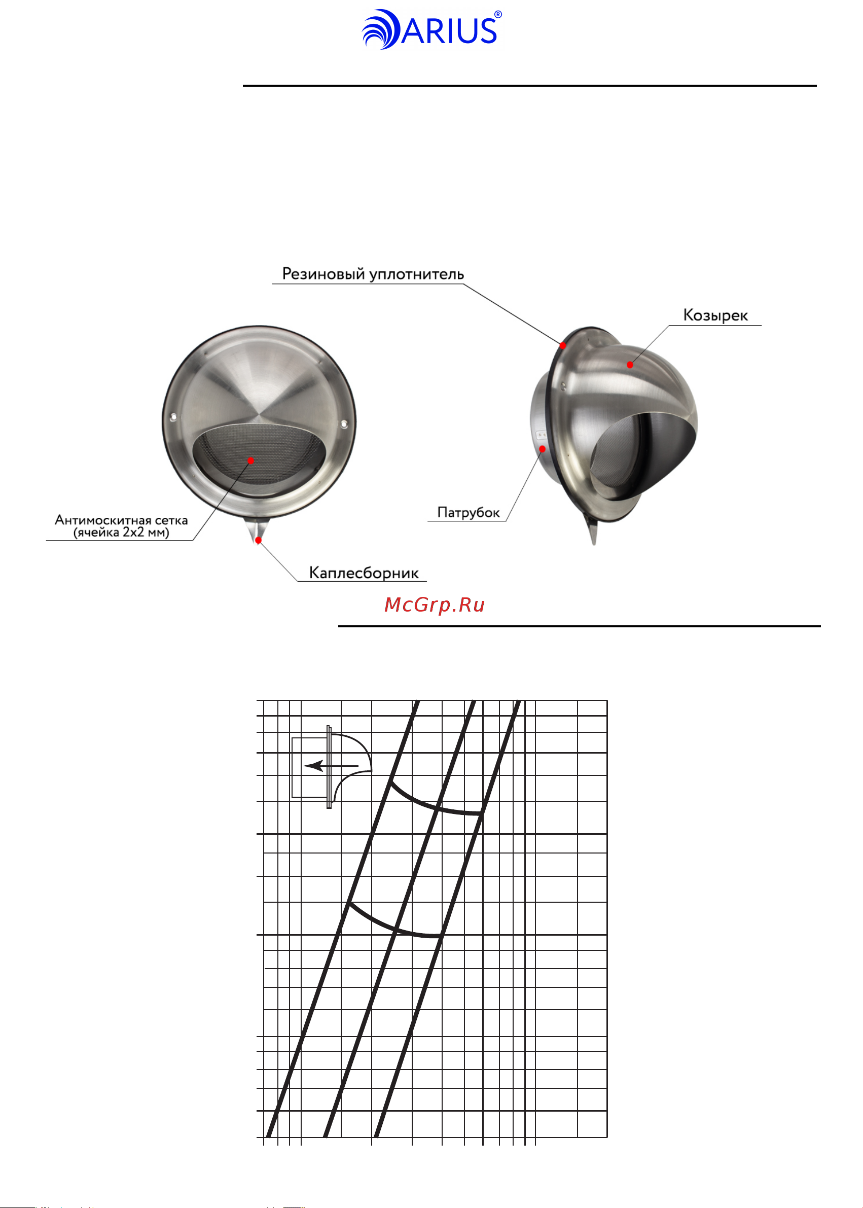 ARIUS 134729 Паспорт изделия выход стенной ARIUS Ecto.pdf онлайн [2/4] 858284