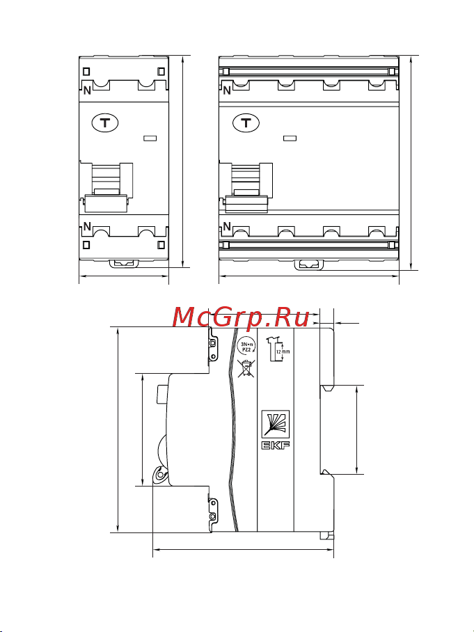 EKF ВД-100N 2P, 63А, 30мА, тип A, электромеханический, 6кА PROXIMA E1026MA6330 Инструкция к товару онлайн [6/12] 858321