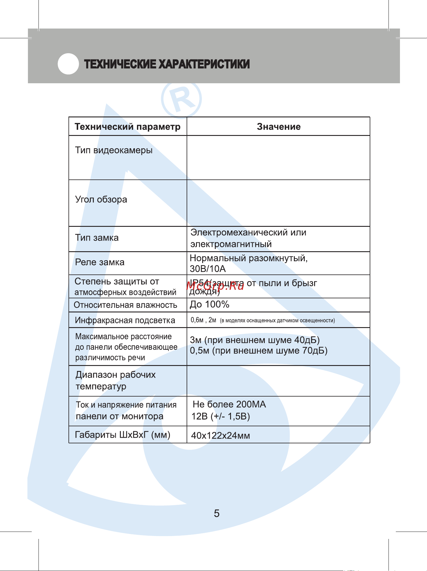 Activision AVP-508 PAL черный 00-00012714 Инструкция к AVP-508 (PAL) черный онлайн [5/20] 858977