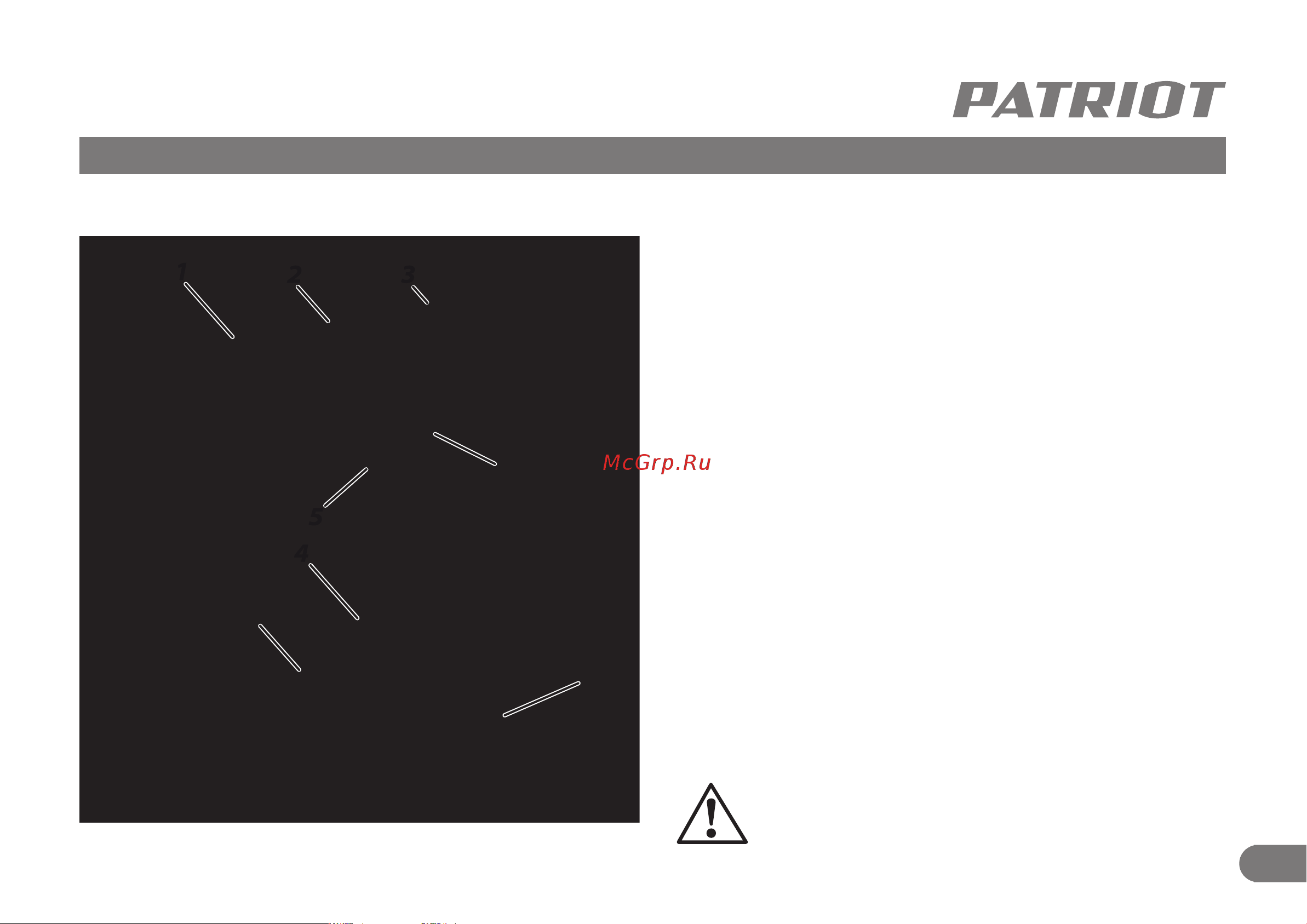 Patriot BR 207UES 180301507 Инструкция к товару онлайн [6/12] 859084