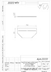 Gidrolica для лотка бетонного bgf dn100, h80мм 22222 Чертёж