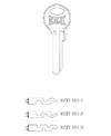 KALE KILIT серии 164G, двухканальный, NP, PB 16100000002 Эскиз