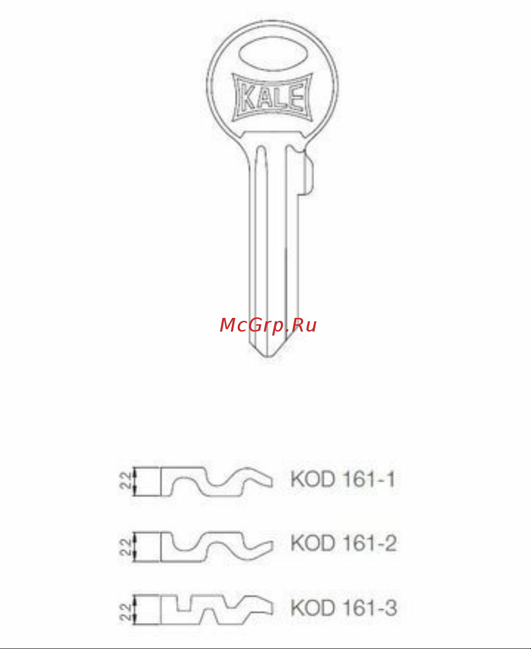KALE KILIT серии 164G, двухканальный, NP, PB 16100000002 Эскиз онлайн