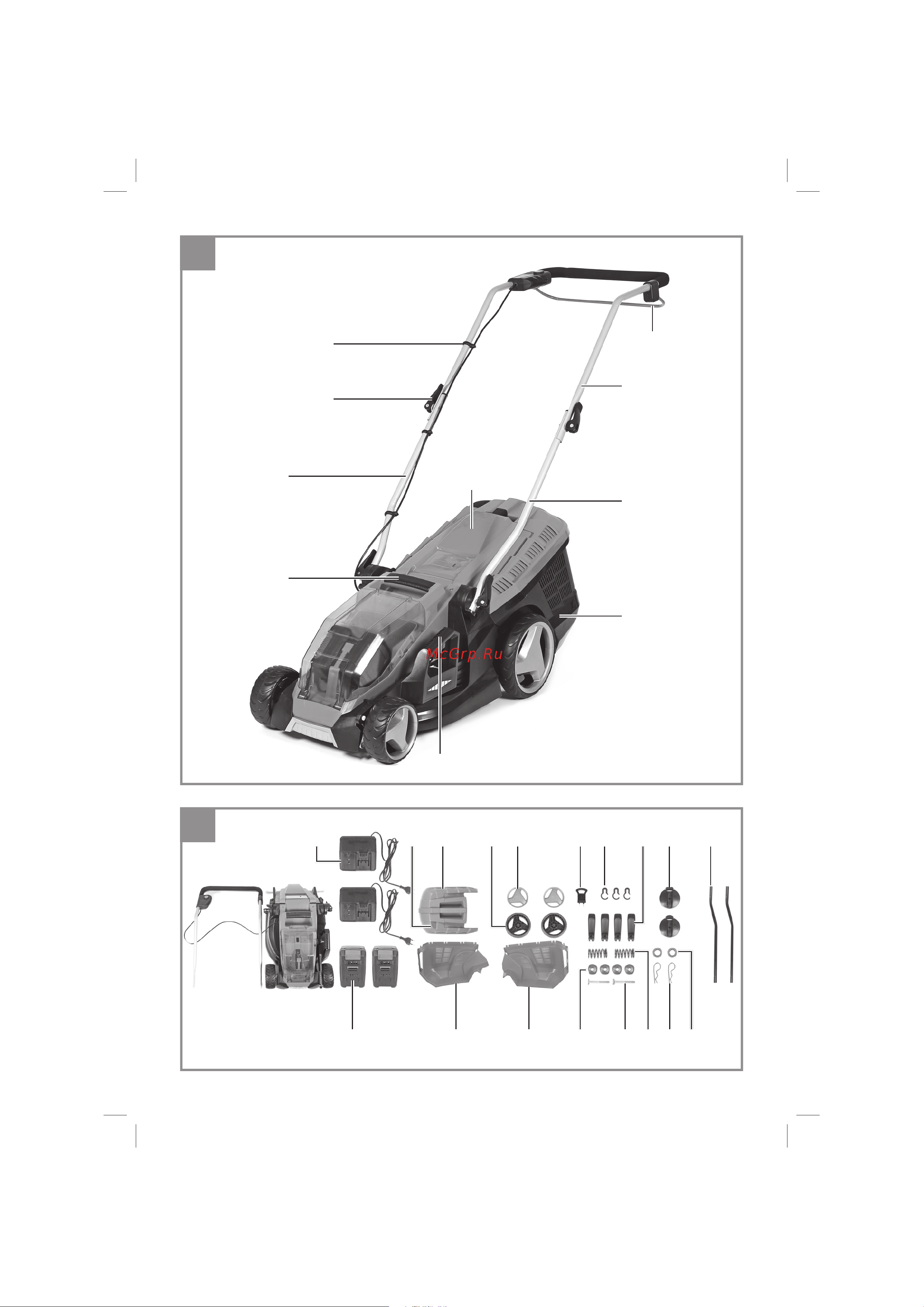 Einhell pxc GE-CM 36/36 Li 2x4.0А*ч 3413230 Инструкция к товару онлайн [2/21] 860340