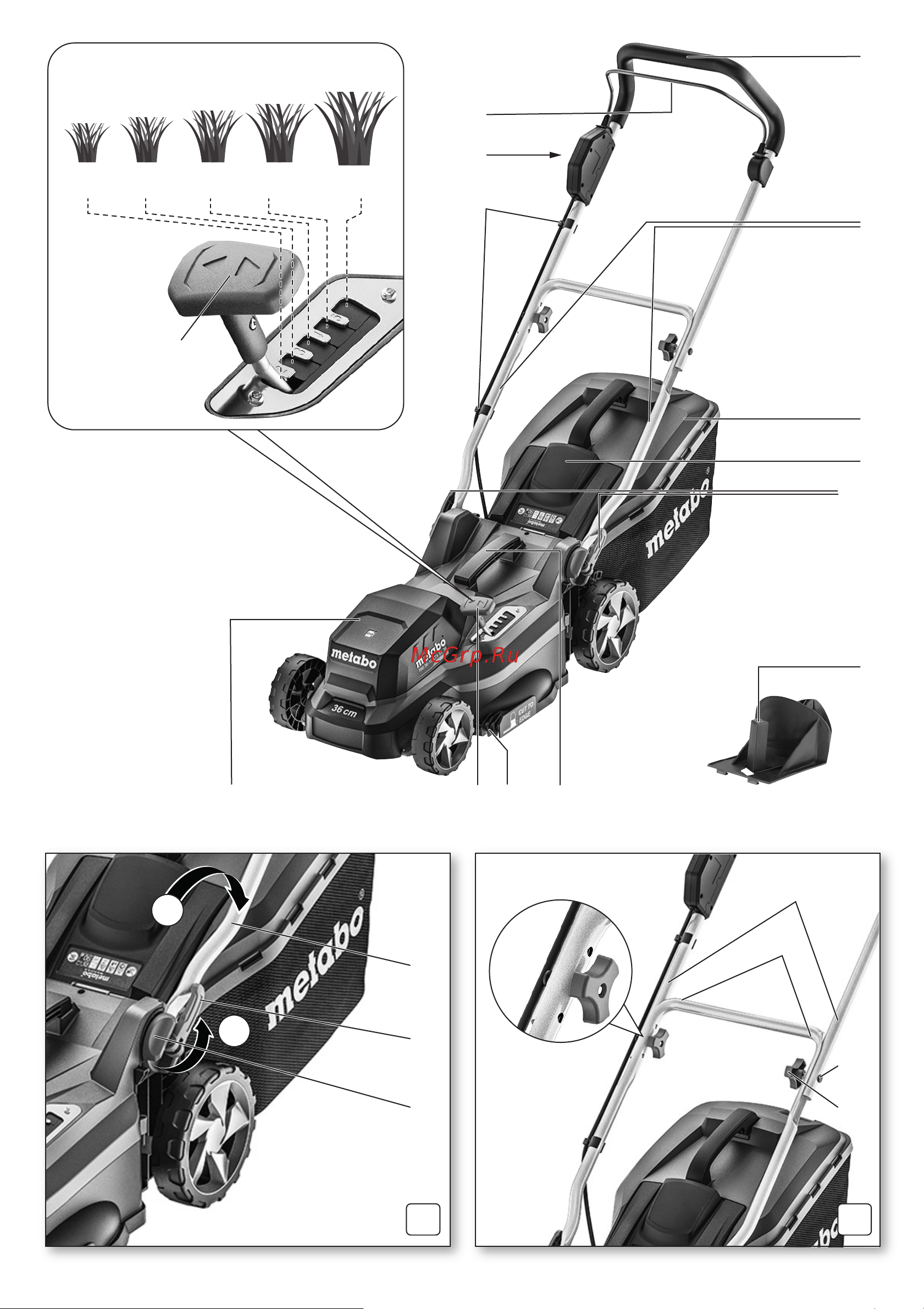 Metabo RM 36-18 LTX BL 36 без аккумулятора и зарядного устройства 601716850 T0525 Инструкция онлайн [2/132] 860399