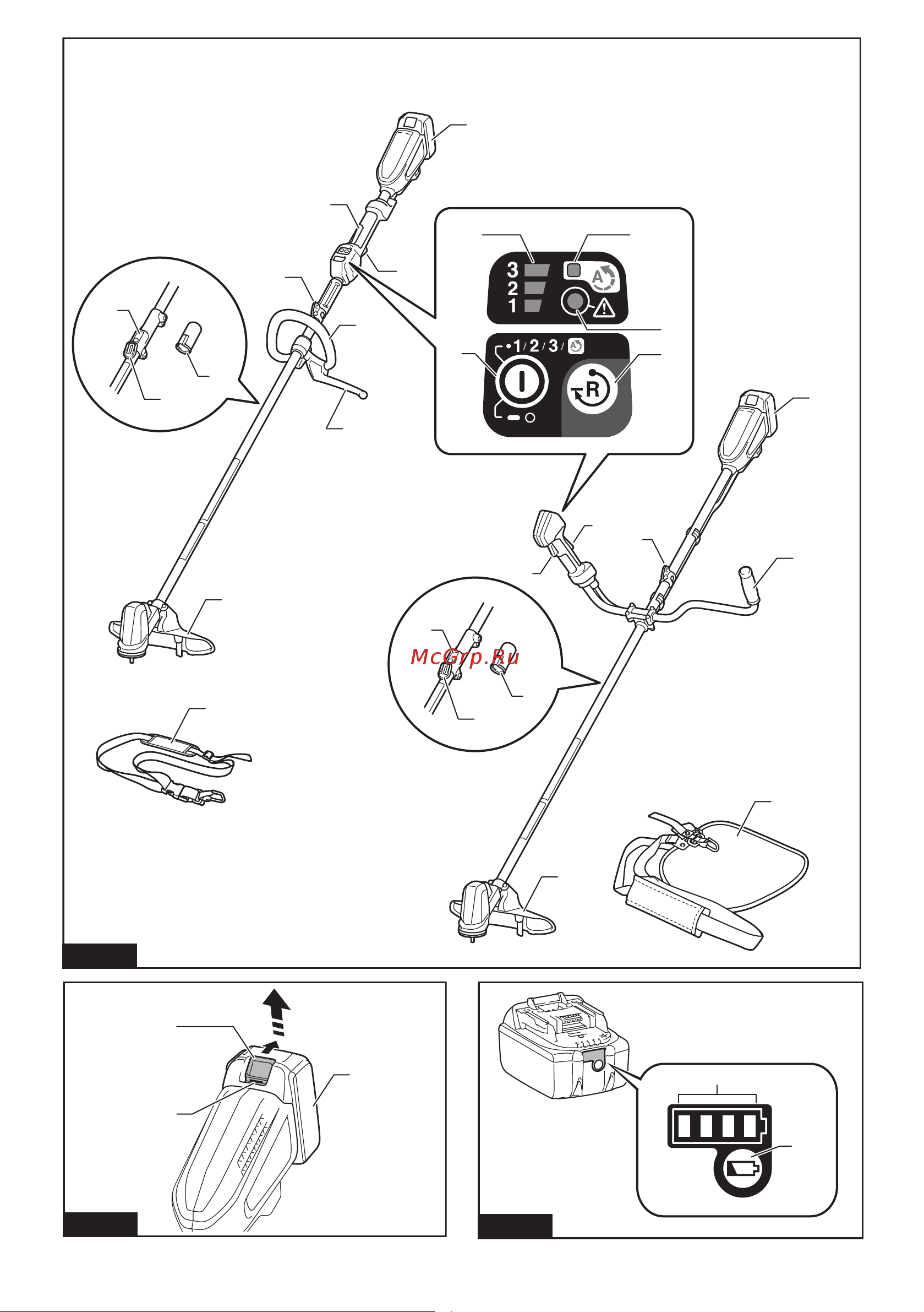 Makita LXT BL 18 В DUR190UZX3 Инструкция по эксплуатации онлайн [3/64] 860483