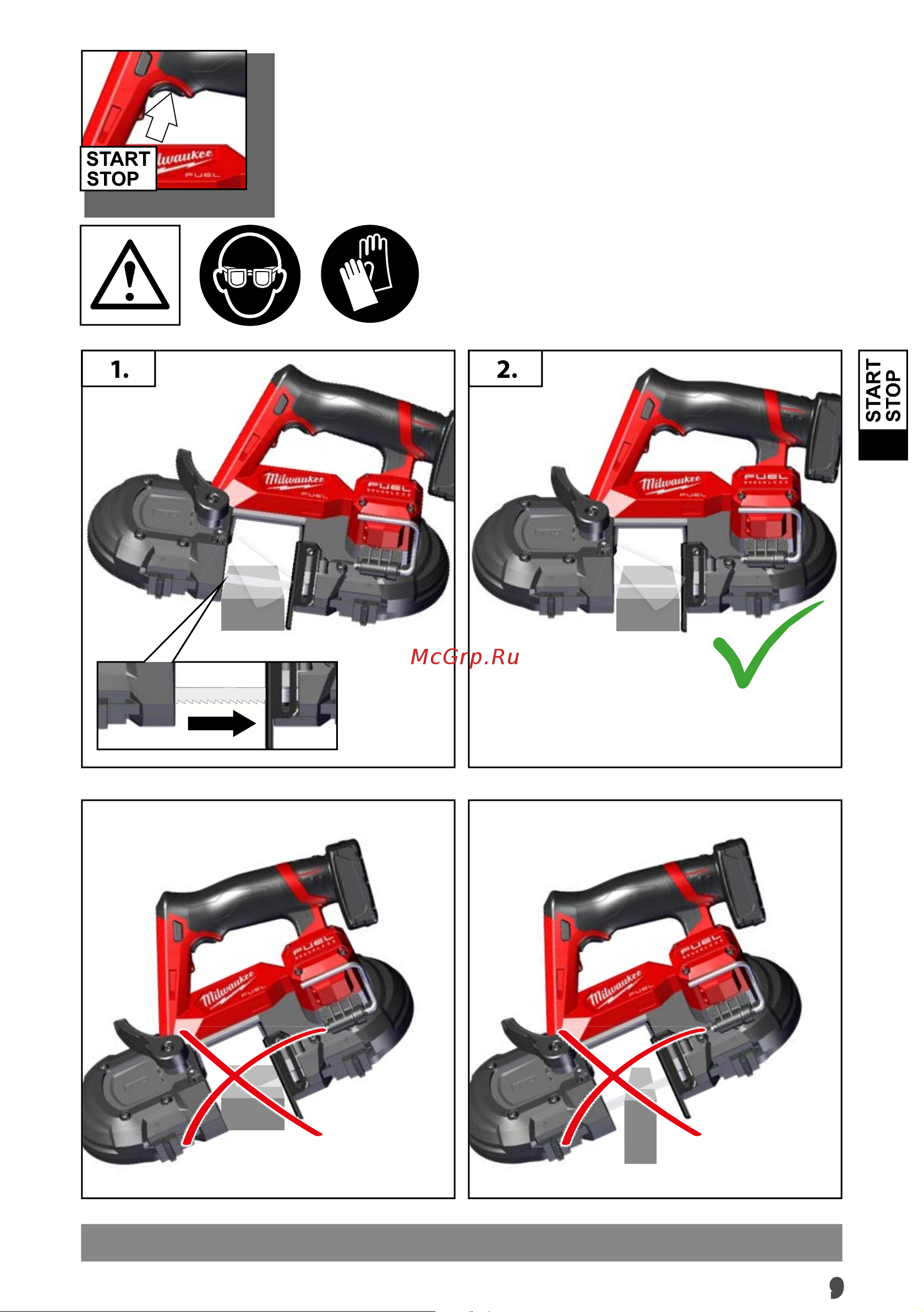 Milwaukee M12FBS64-402C FUEL 4933478441 Инструкция к товару онлайн [12/115] 860520