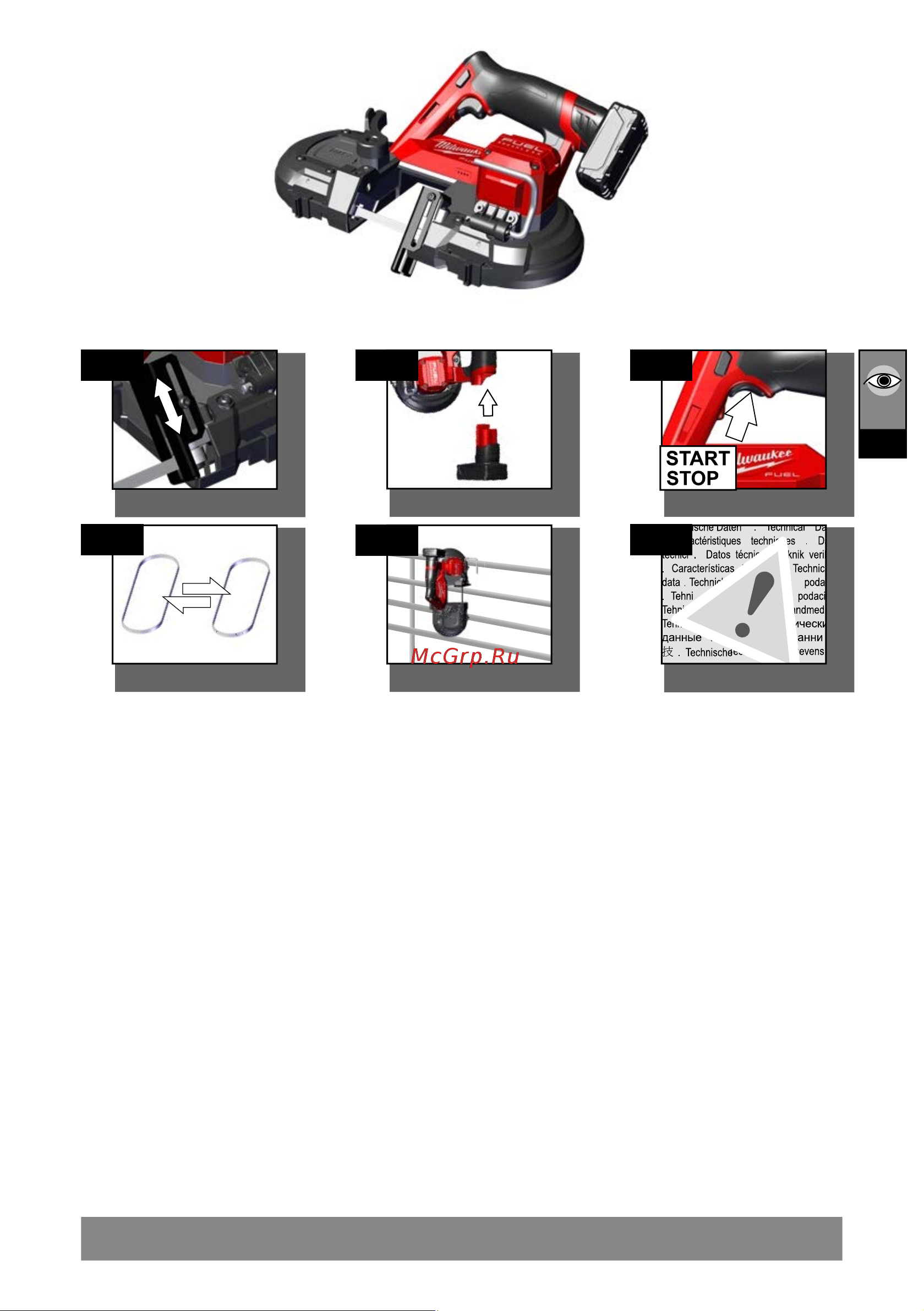 Milwaukee M12FBS64-402C FUEL 4933478441 Инструкция к товару онлайн [4/115] 860520