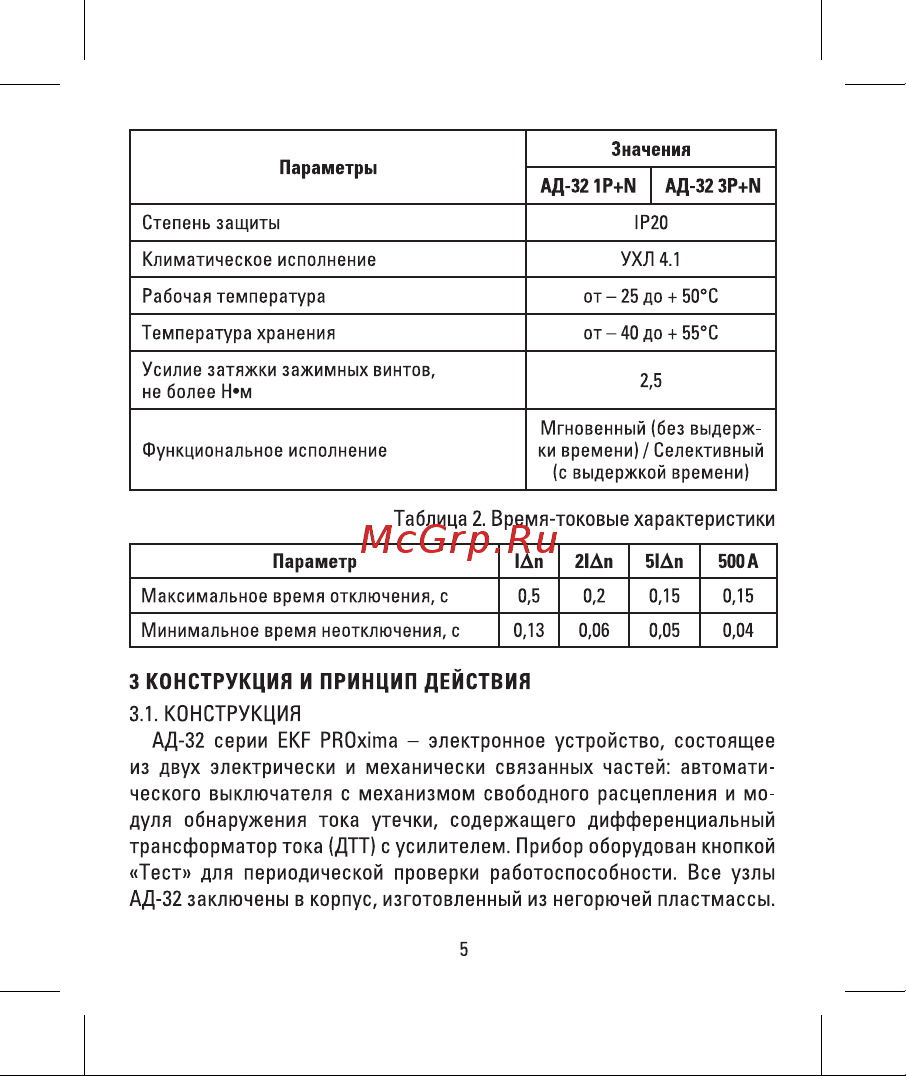 EKF PROxima АД-32 3P DA32-6-16-30-4P-a-pro Инструкция к товару онлайн [5/16] 860638