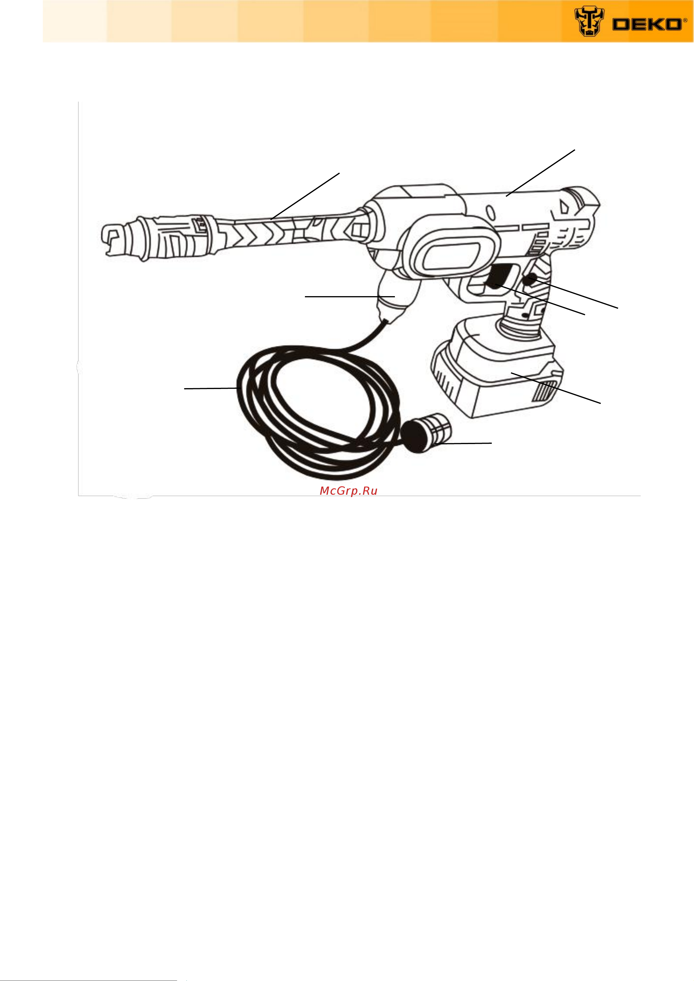Deko DKCW25 40 бар 2x4.0 Ач 063-4314 Инструкция по эксплуатации онлайн [5/19] 860672