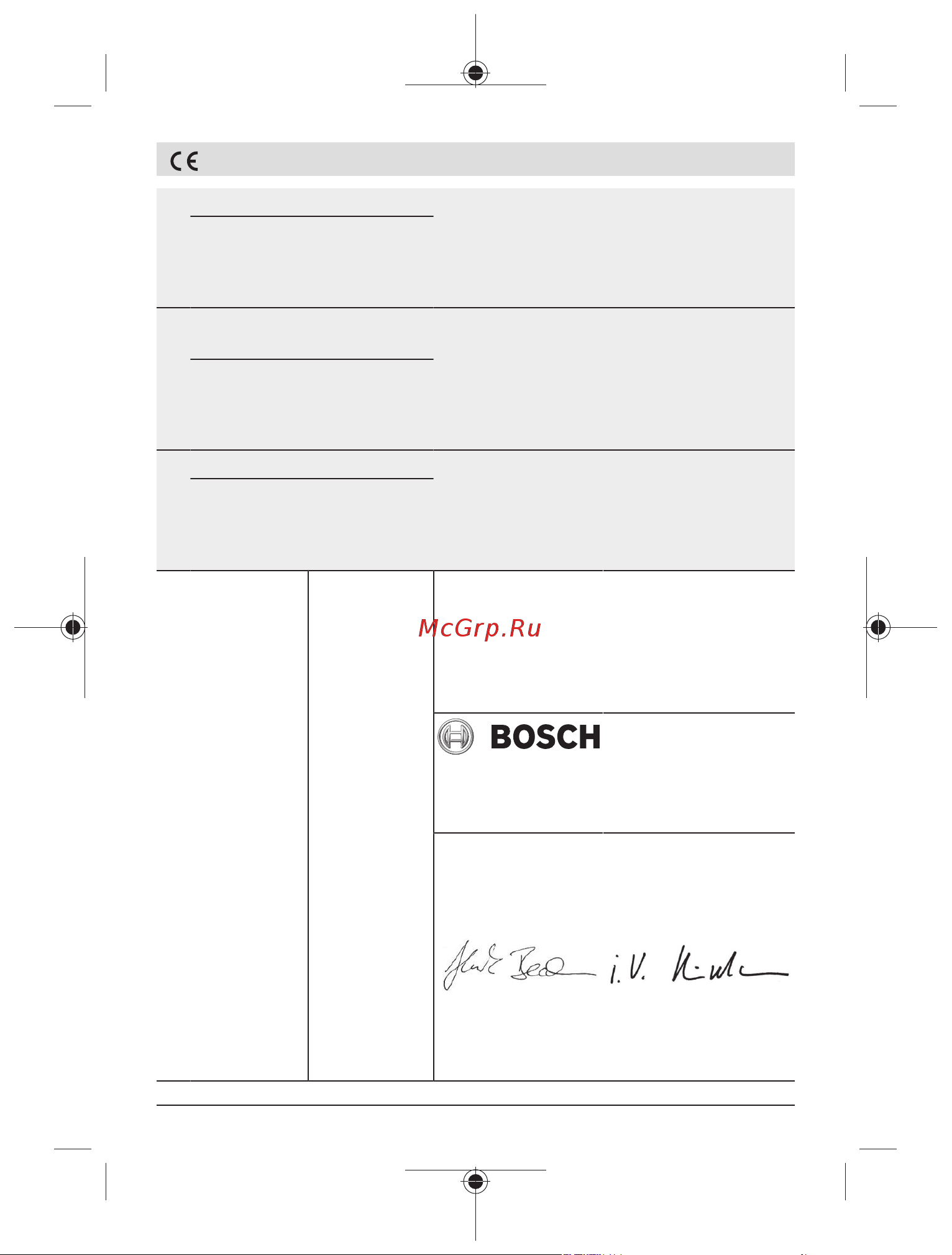 Bosch GO 2 06019H2103 Инструкция к товару онлайн [399/401] 860797