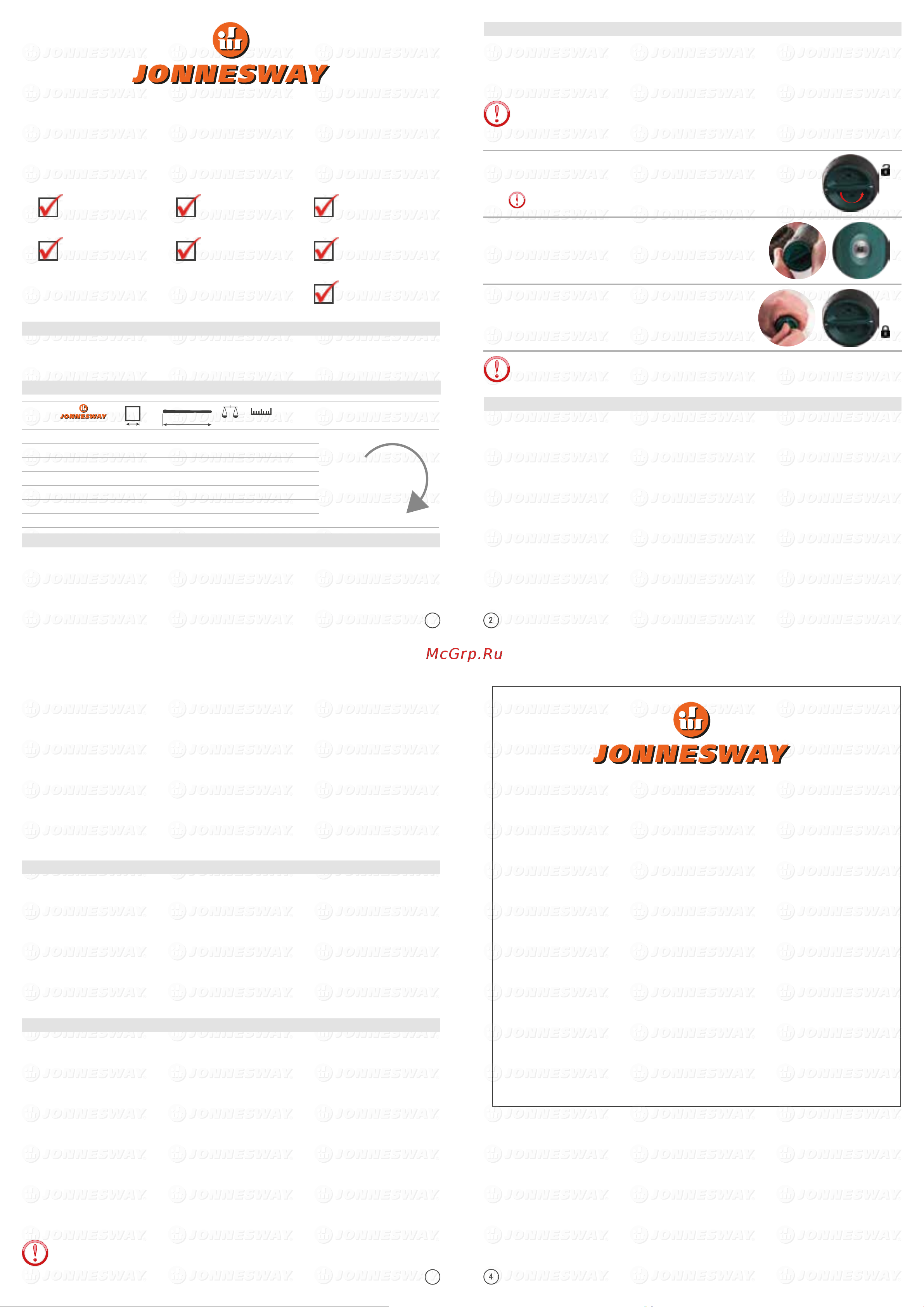 Jonnesway T211000N 49761 Инструкция онлайн