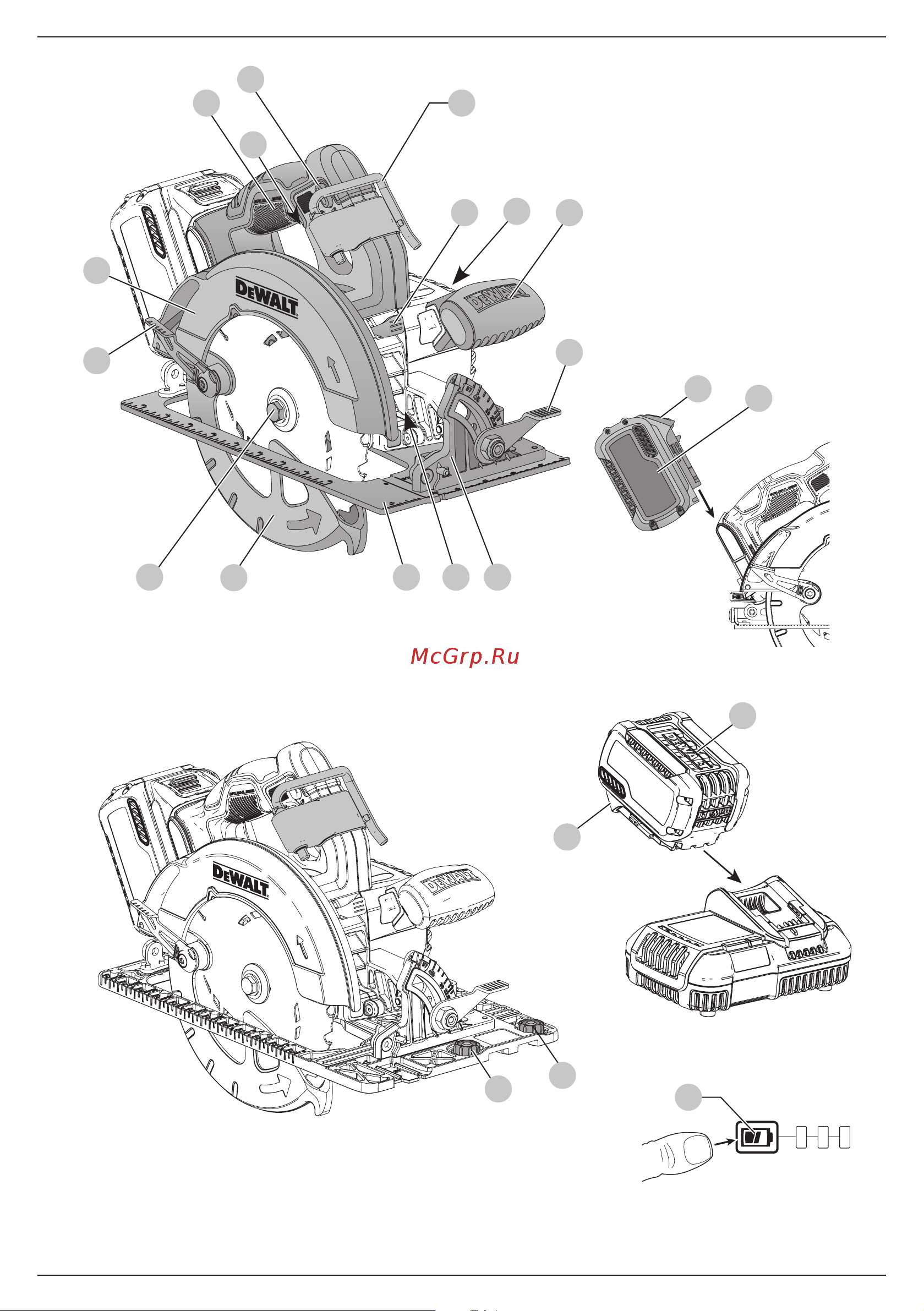 Dewalt 54 В XR FLEXVOLT DCS578N-XJ Инструкция к товару онлайн [3/68] 860993