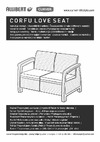 Keter Corfu Love Seat 258946 Инструкция по сборке