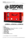 Europower EPS34TDE Инструкция к товару