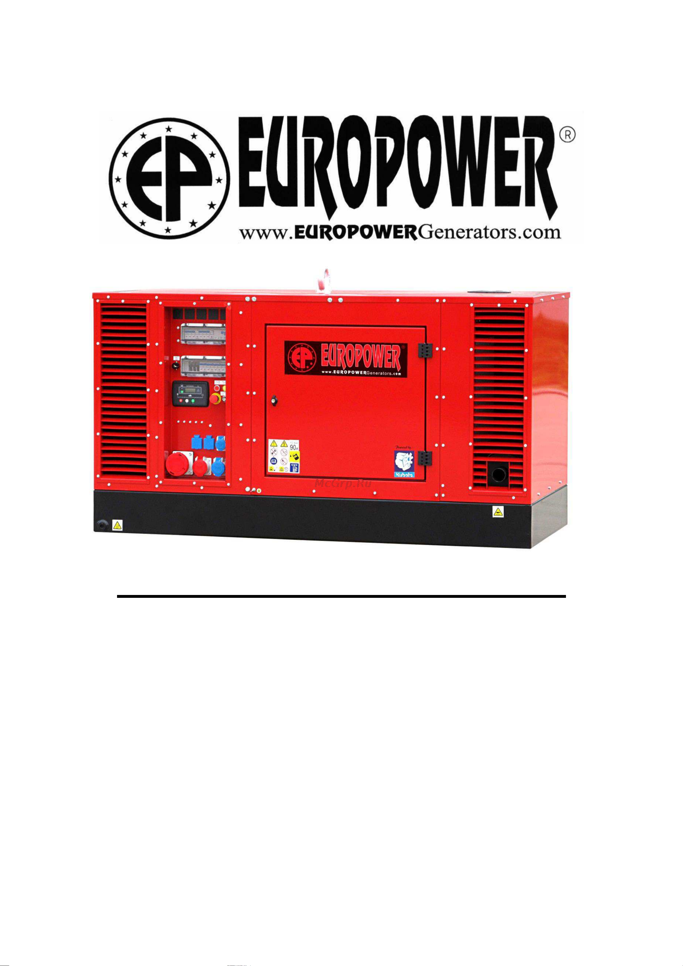 Europower EPS34TDE Инструкция к товару онлайн