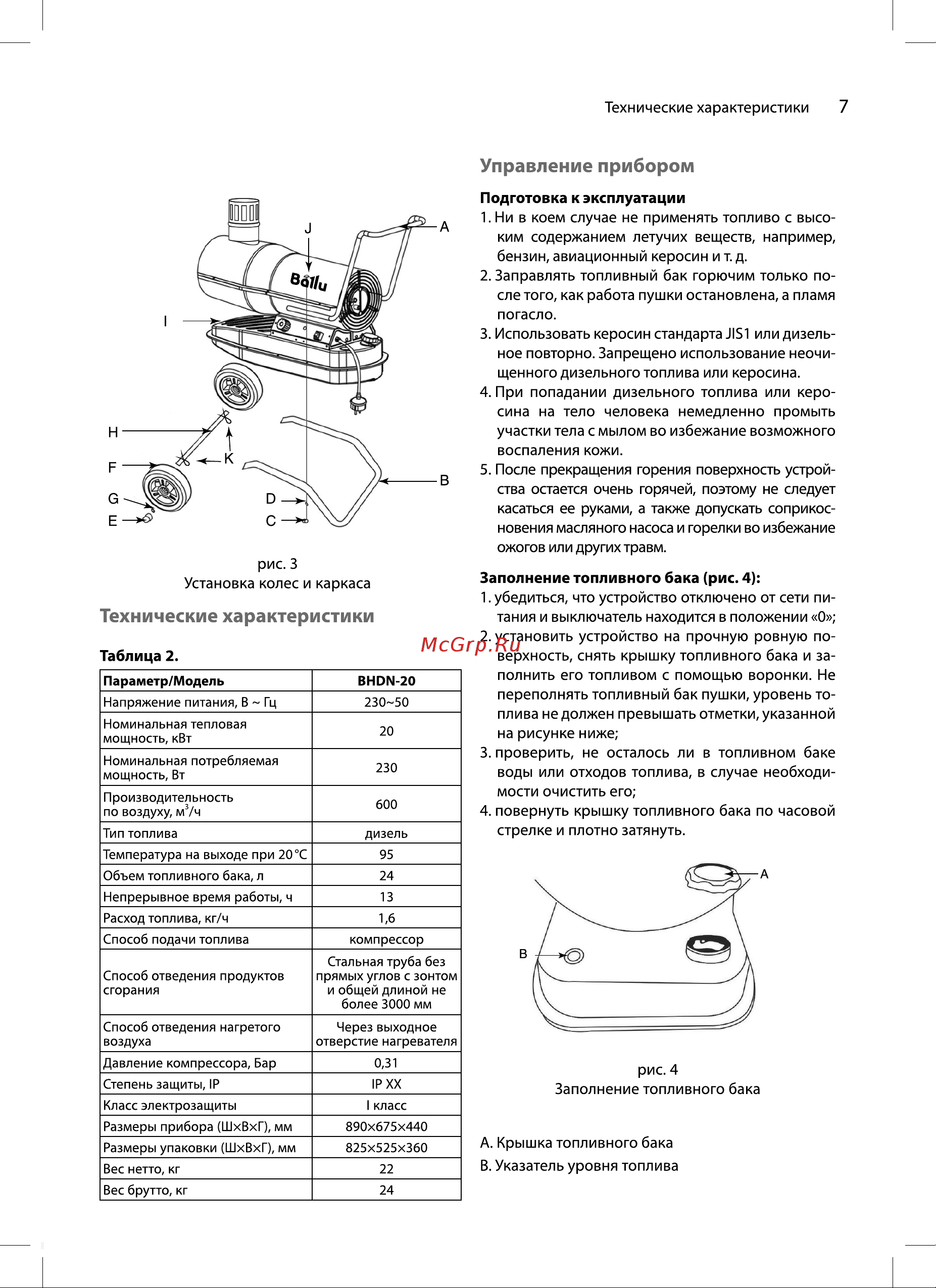 Ballu BHDN-20 НС-1050907 Инструкция онлайн [7/20] 861269