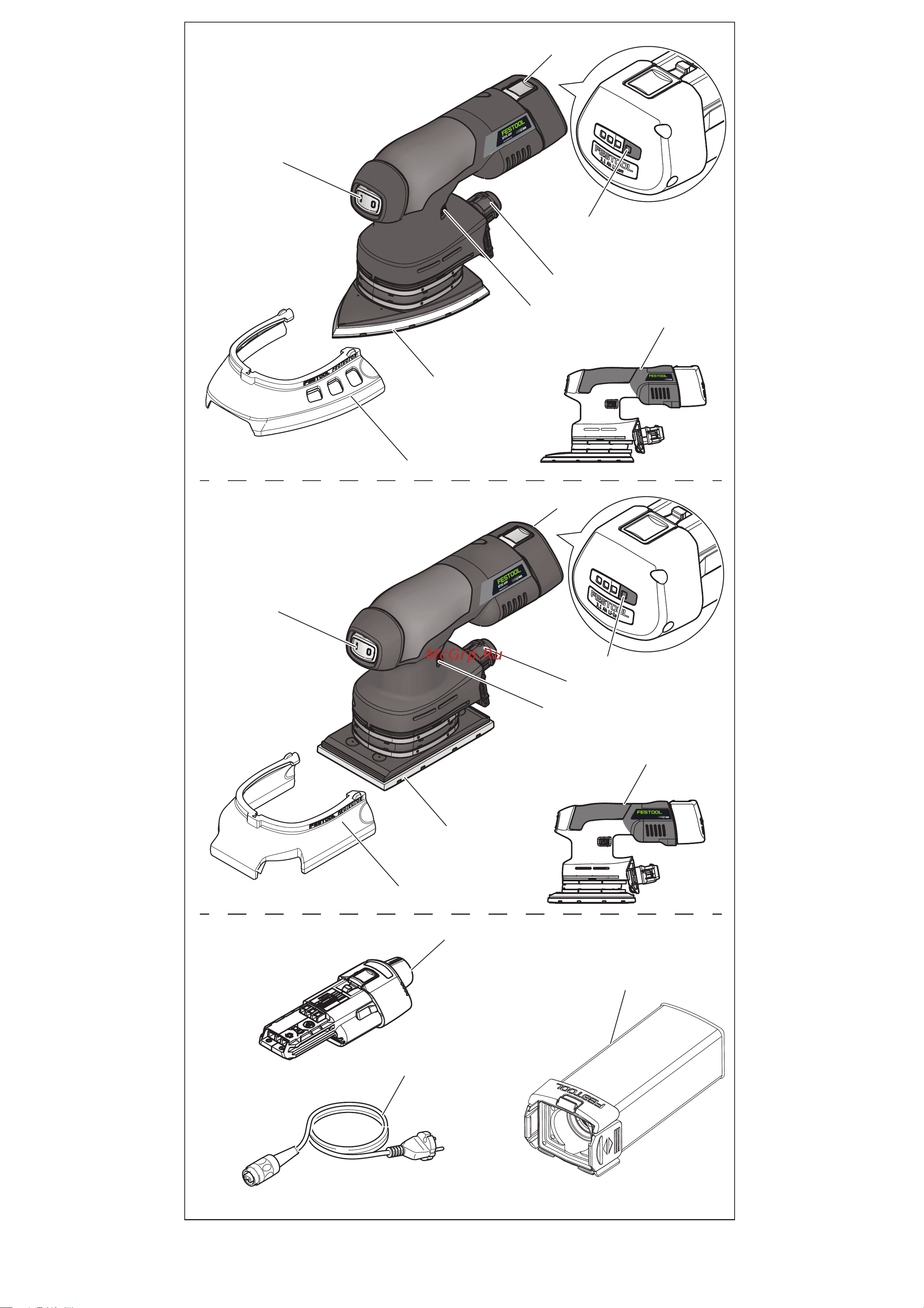 Festool Rutscher RTSC 400 Li 3.1 I-Plus 575731 Инструкция к товару онлайн [2/86] 861303