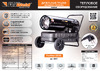 Foxweld foxheat dd30 30кВт 8887 Листовка Дизельная тепловая пушка прямого нагрева FoxHeat DD30