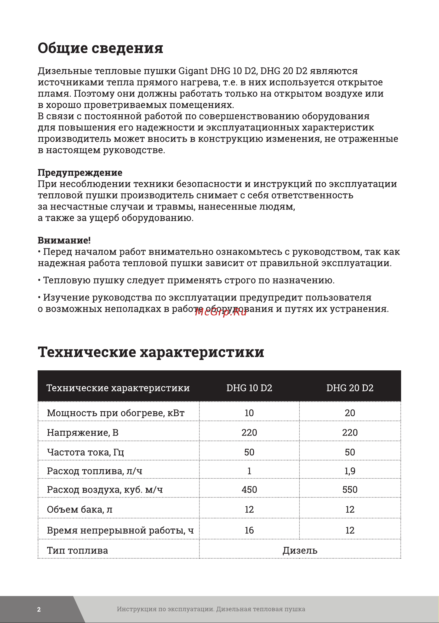 Gigant DHG 10 D2 Инструкция к Gigant DHG 10 D2 онлайн [2/16] 861309