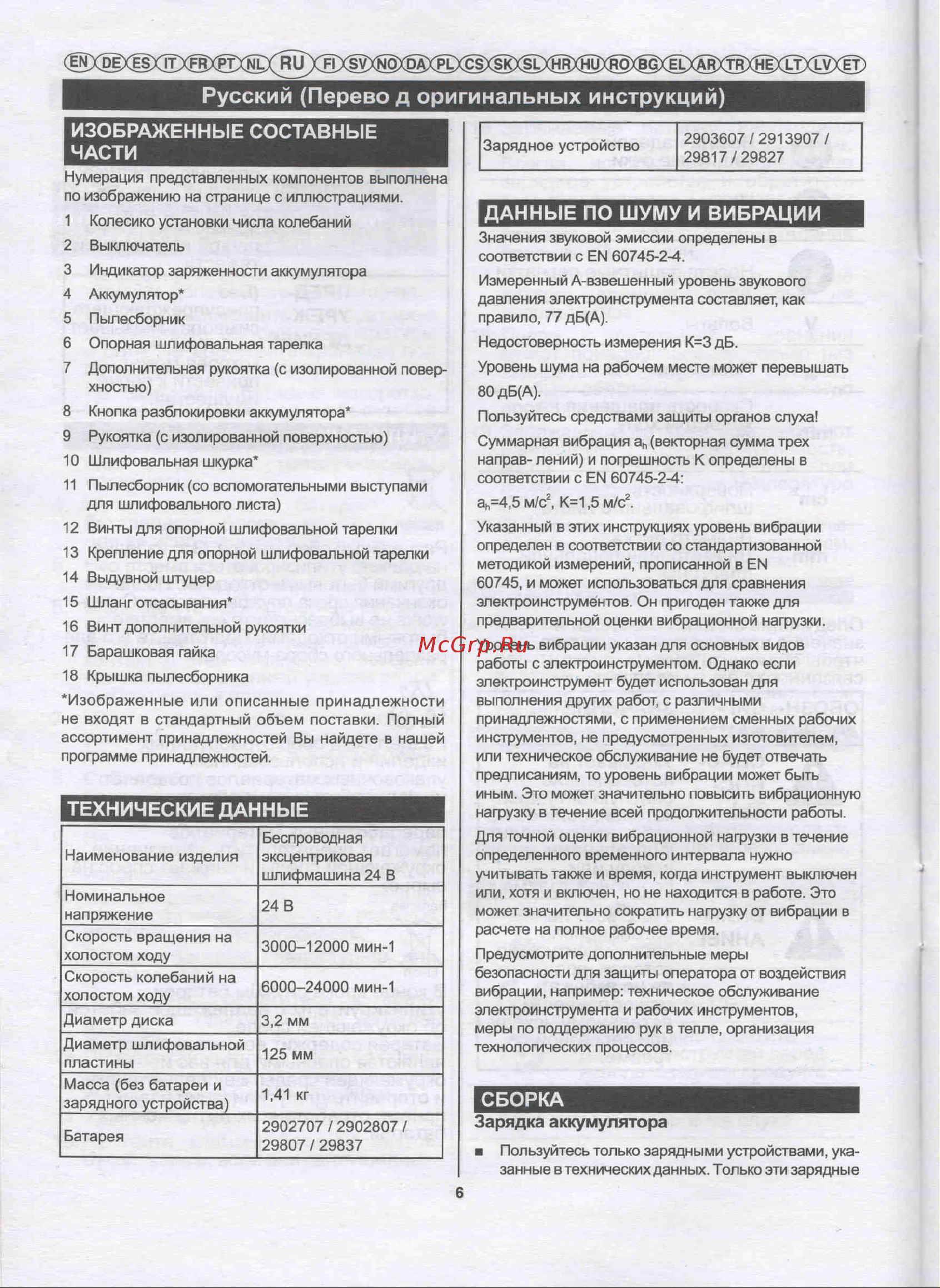 Greenworks G24ROS без АКБ и ЗУ 3100107 Инструкция к товару онлайн [11/15] 861329
