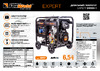 Foxweld expert d6500-1, 6.0-6.5 квт, 1ф, розетки 1x16А + 1x32А, ппп, мфд 3в1 8897 8897 listovka Diesel Generator Expert D6500-1