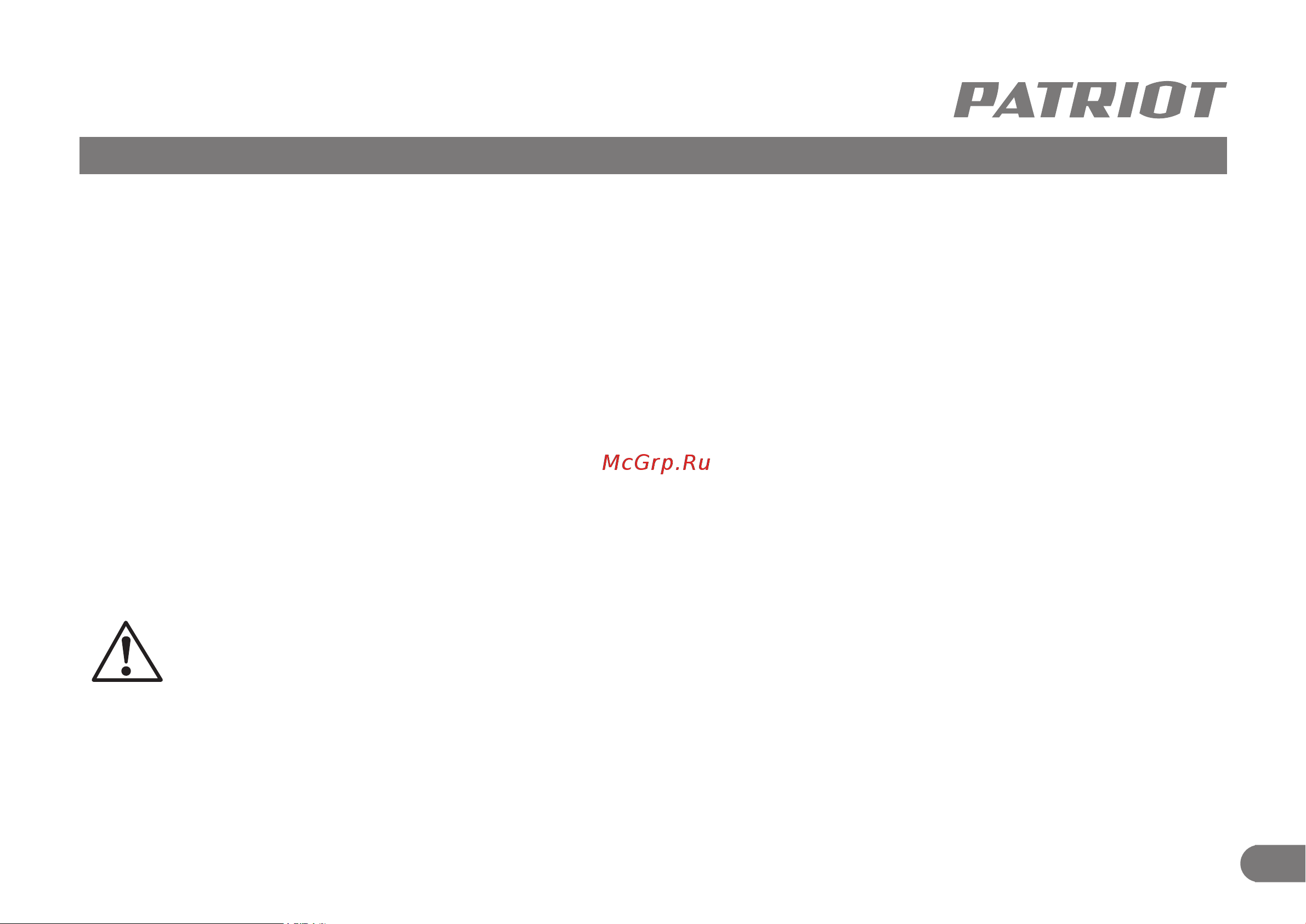 Patriot CS 185UES 110303185 Инструкция к товару онлайн [6/11] 861546