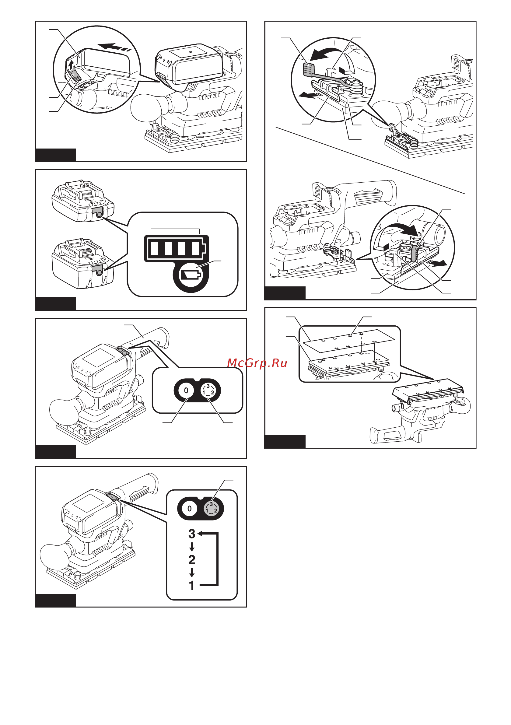 Makita LXT, BL, 18В, XPT, AWS, 93x228 мм, 4000-12000 об\м, ампл-2.0 мм, 1.5кг, кор,п\сборник, зажим, WUT01, без аккум. и з/у DBO381ZU Инструкция к товару онлайн [2/52] 861717