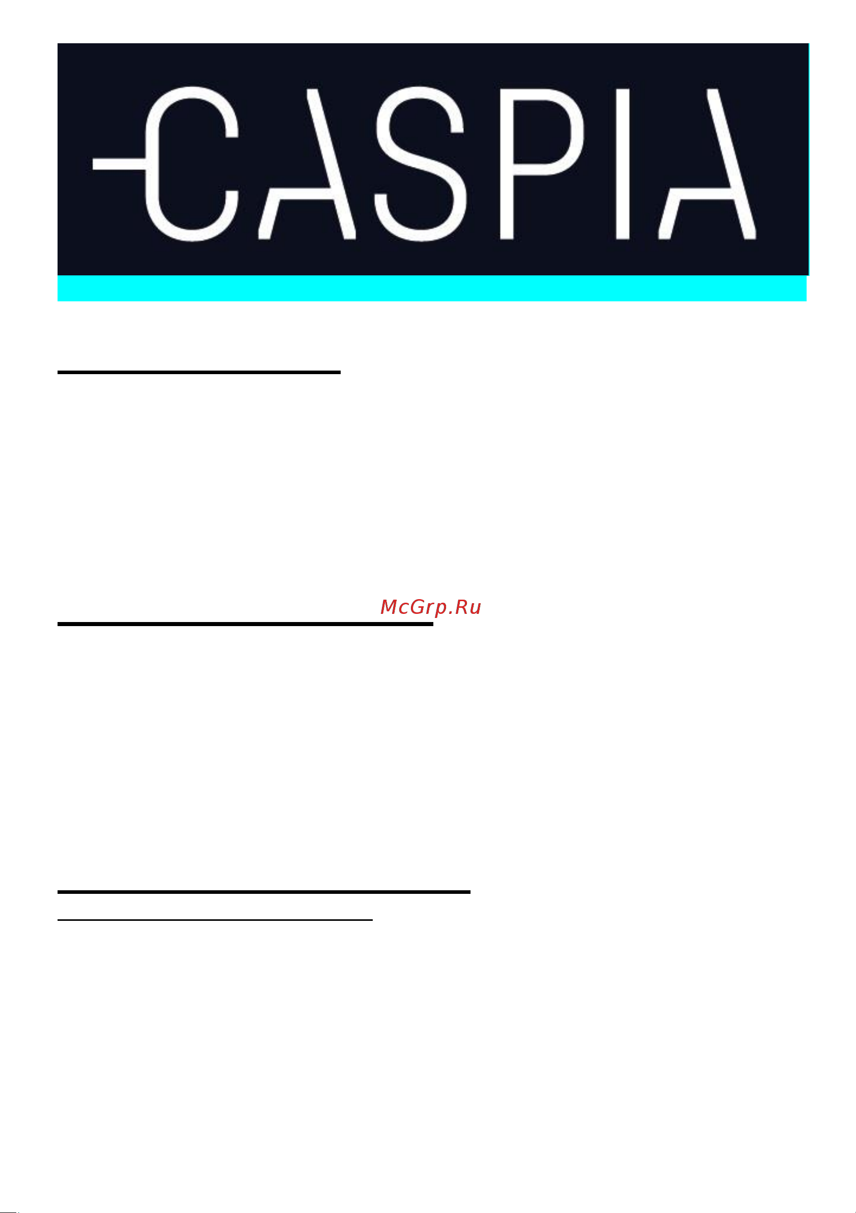 Caspiа 3490 Инструкция Caspia SWIFT онлайн