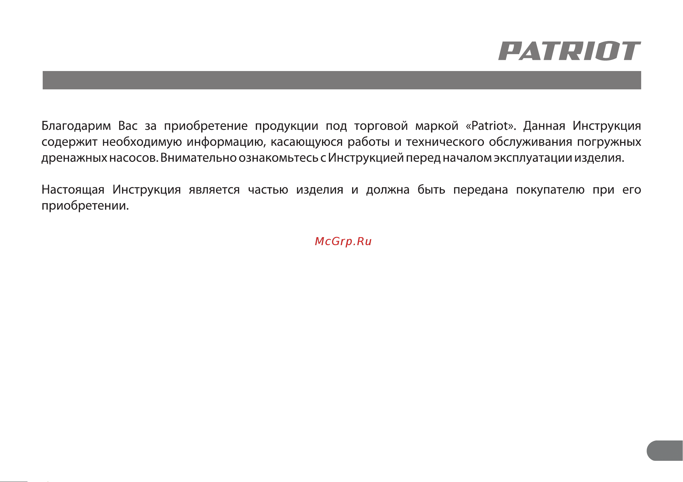 Patriot FQ500 N 315302419 Инструкция к Patriot FQ500 N 315302419 онлайн [3/20] 861875