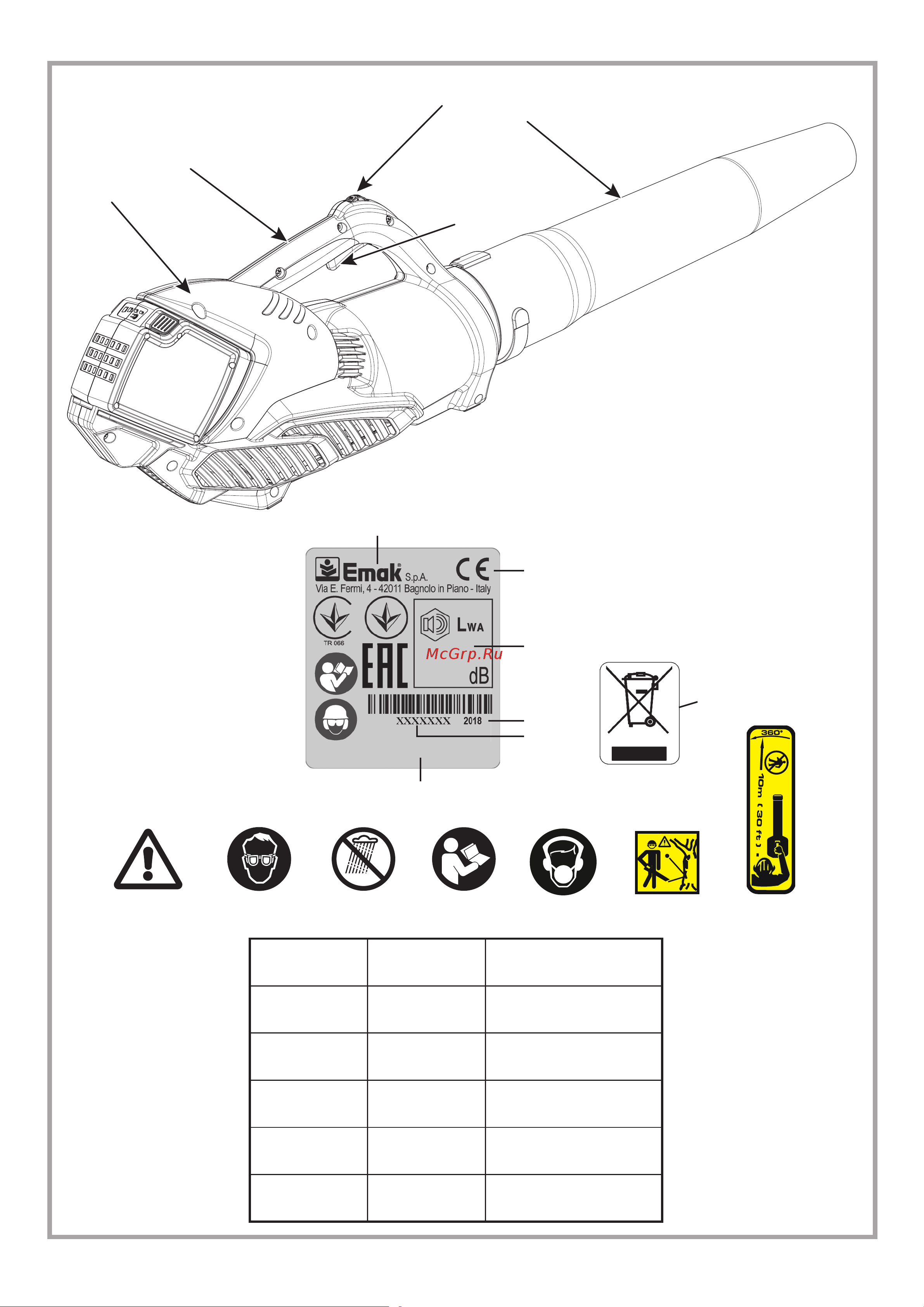 Oleo-Mac BVI 60 40В 5406-9001S1 Инструкция к Oleo-Mac BVI 60 5406-9001 онлайн [2/120] 861930